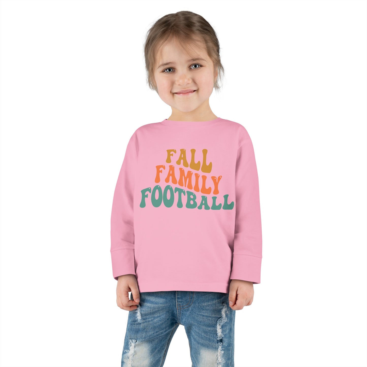 Fall Family Football Toddler Long Sleeve Tee