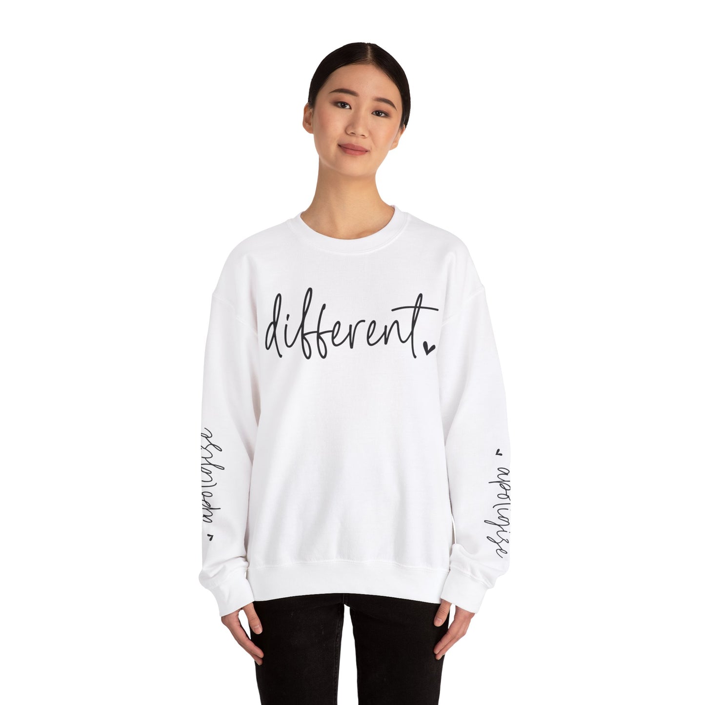 Different & Don't Apologise, Unisex Heavy Blend™ Crewneck Sweatshirt