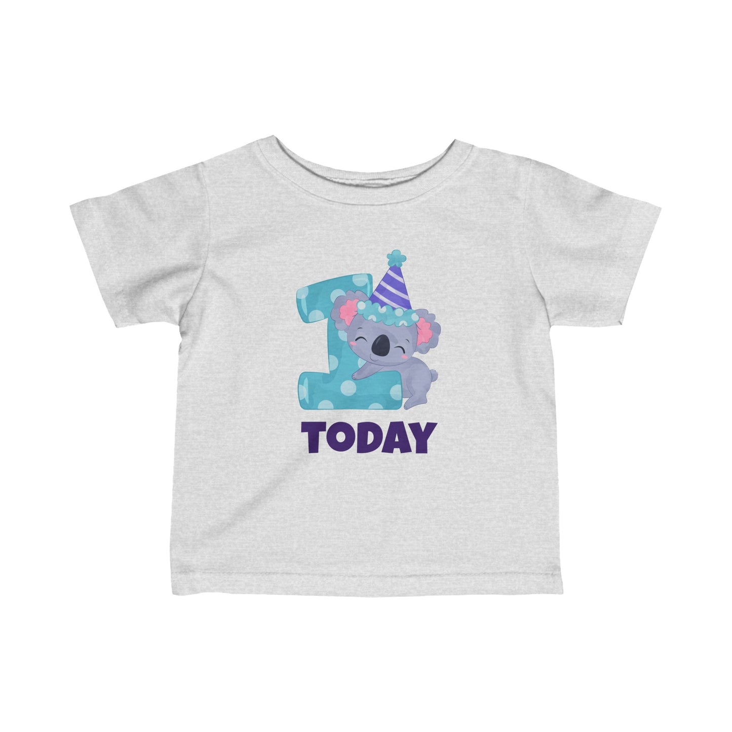 One Today, 1 Today, 1st Birthday Tee, Birthday T-Shirt, Infant Fine Jersey Tee