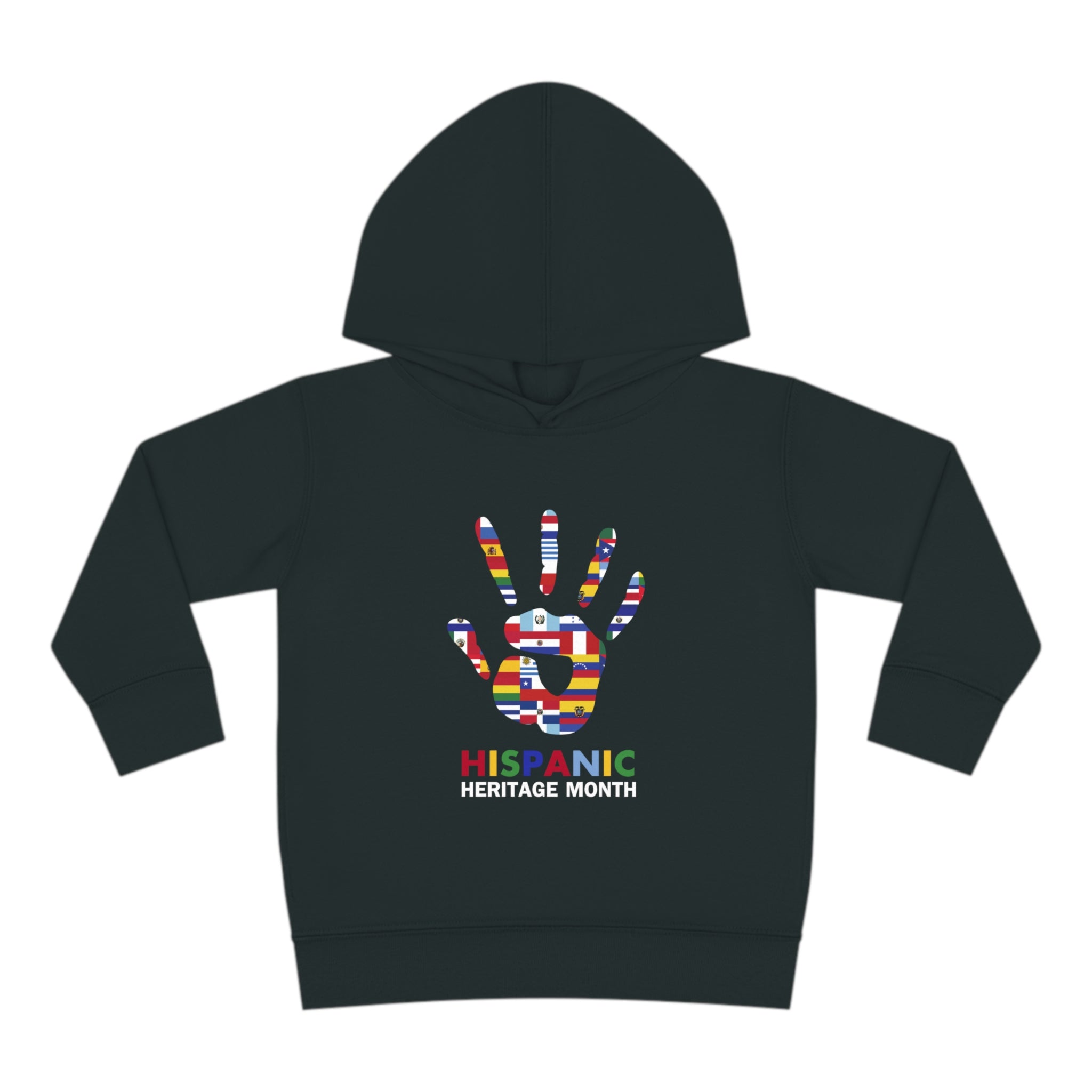 Flag Handprint - Hispanic Heritage Month Toddler Hoodie