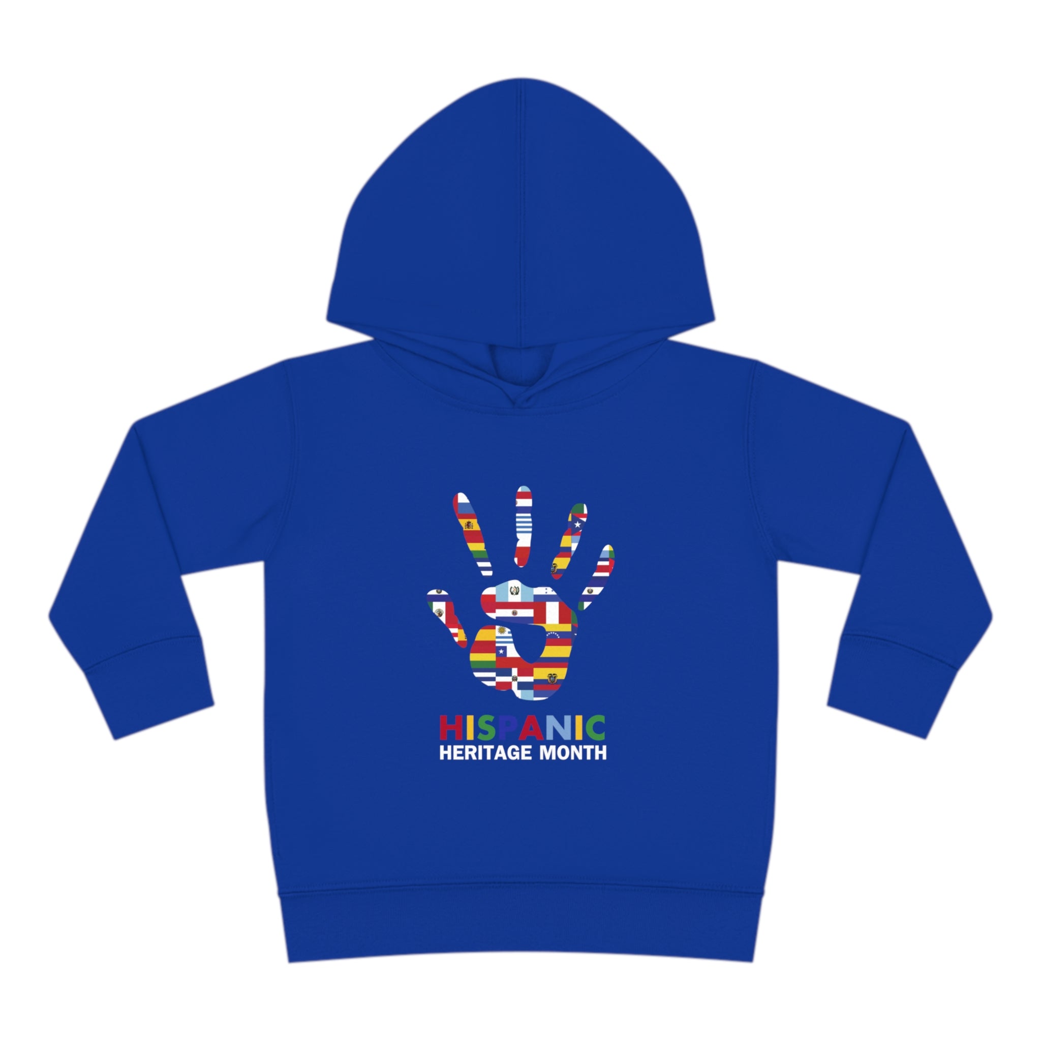 Flag Handprint - Hispanic Heritage Month Toddler Hoodie