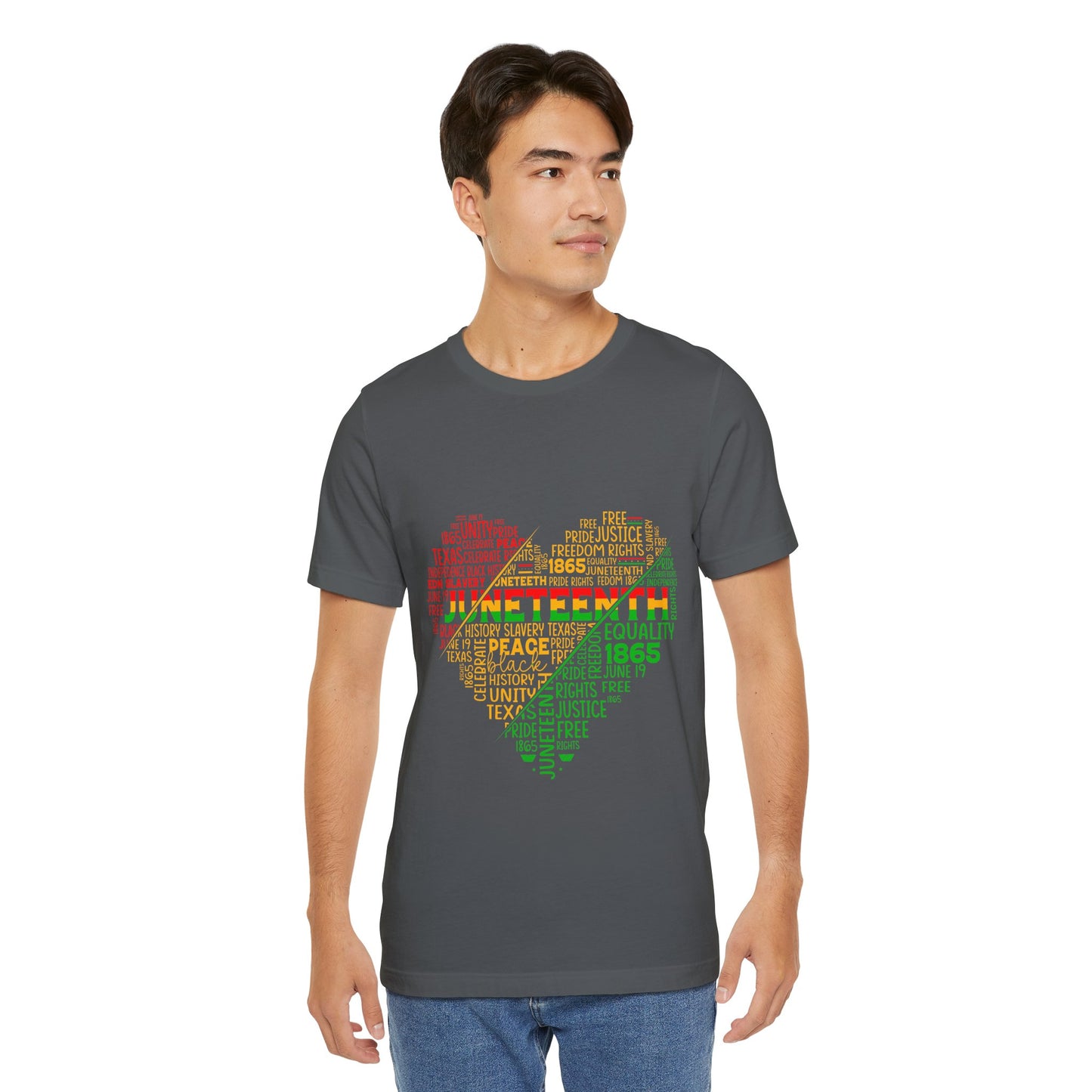 Juneteenth Heart Shirt, Juneteenth shirt unisex, Black Culture, Black History, Black Lives Matter Tee, Juneteenth T-Shirt, Free-ish Shirt, Unisex Jersey Short Sleeve Tee