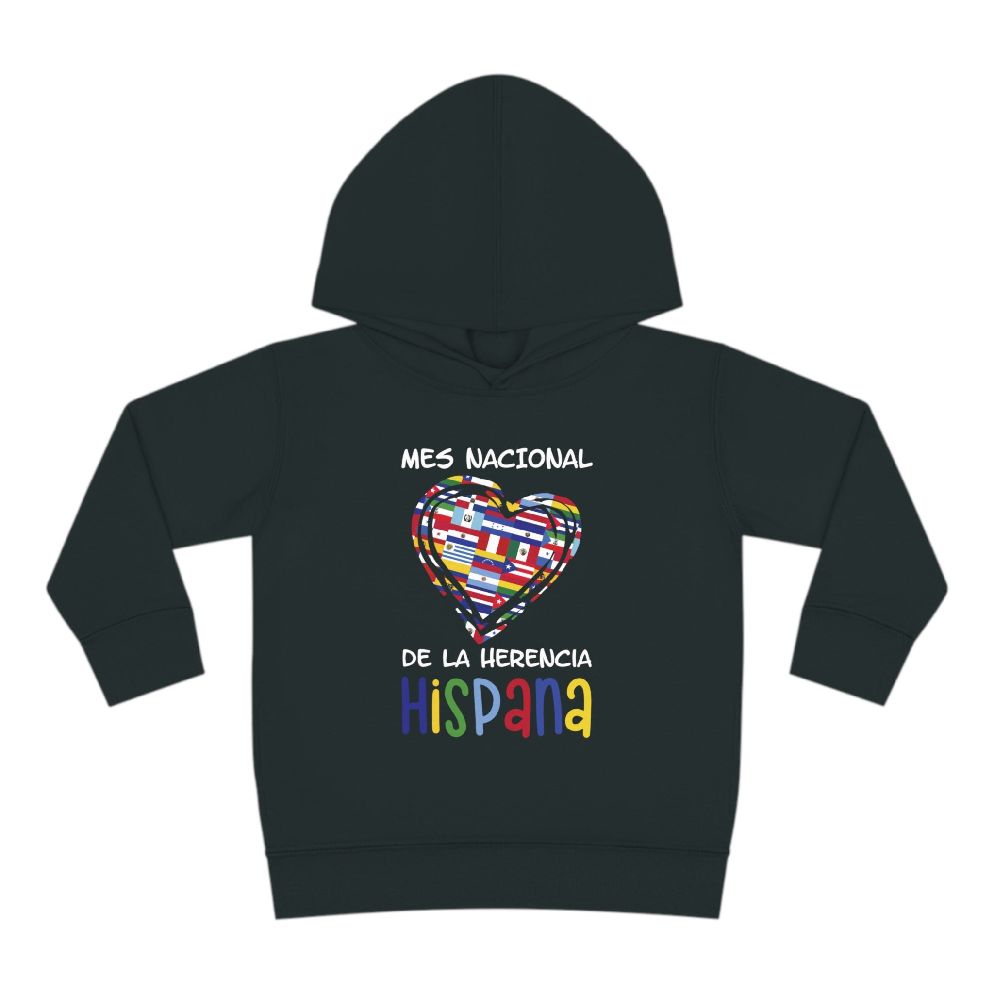 Mes Nacional Heart - Hispanic Heritage Month Toddler Hoodie