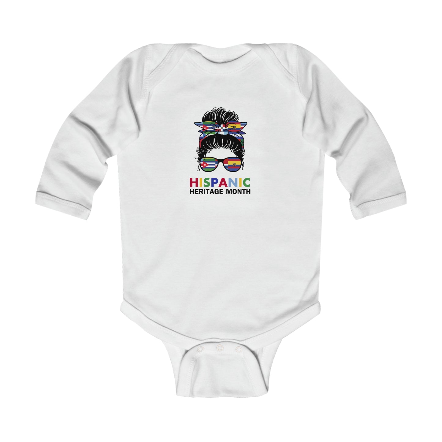 Hispanic Heritage Month Infant Long Sleeve Bodysuit