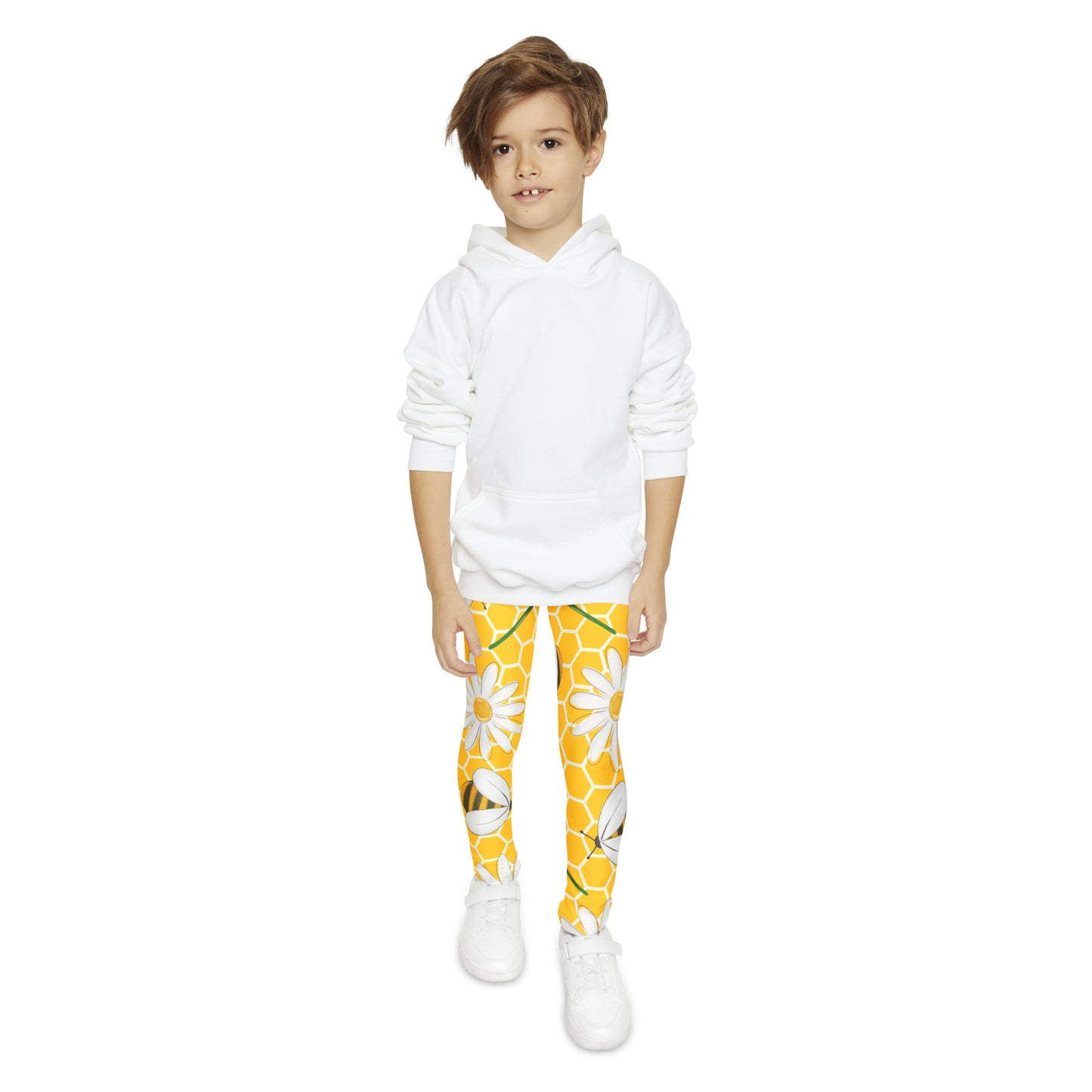 Bees & Daisies Youth Full-Length Leggings