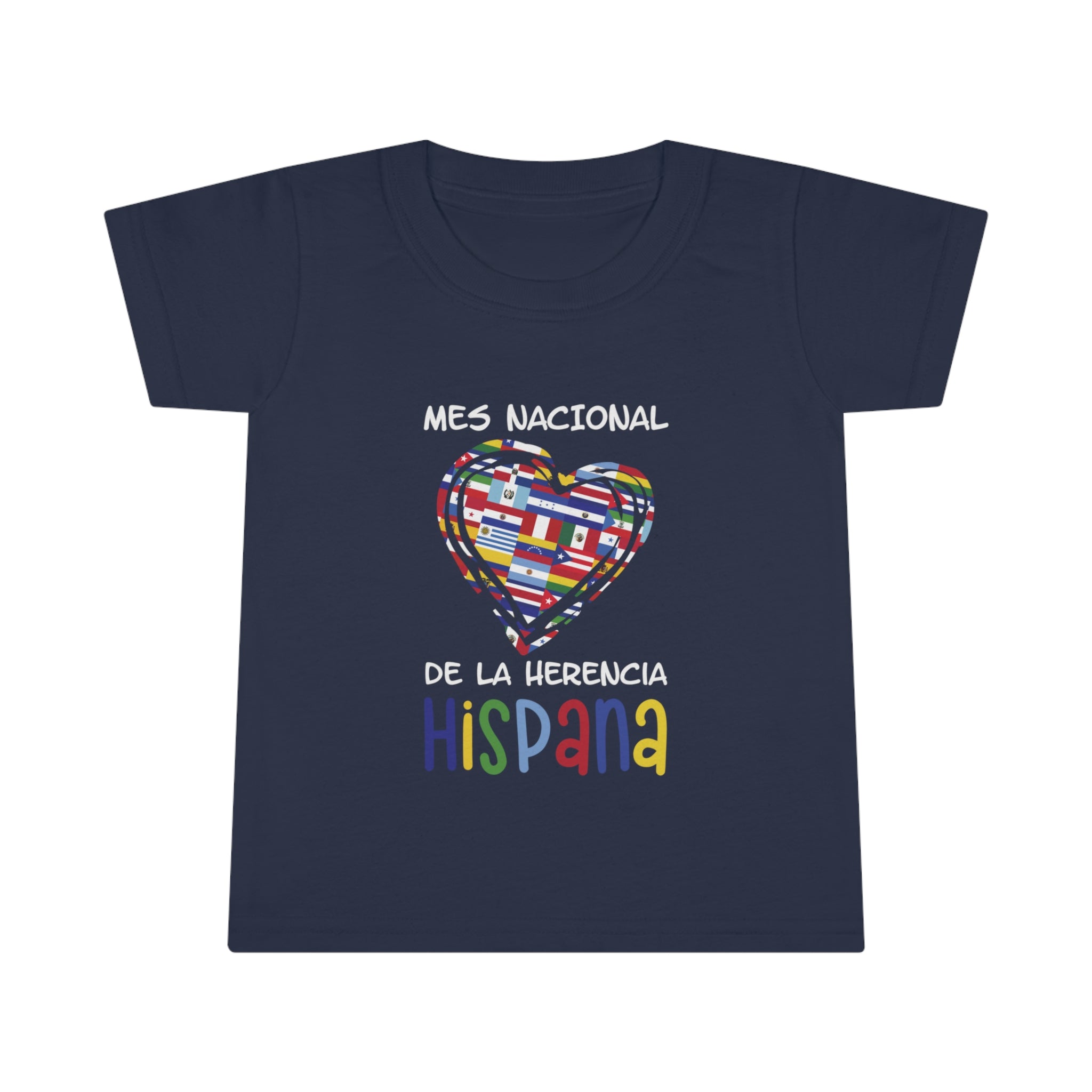 Mes Nacional Heart - Hispanic Heritage Month Toddler T-shirt