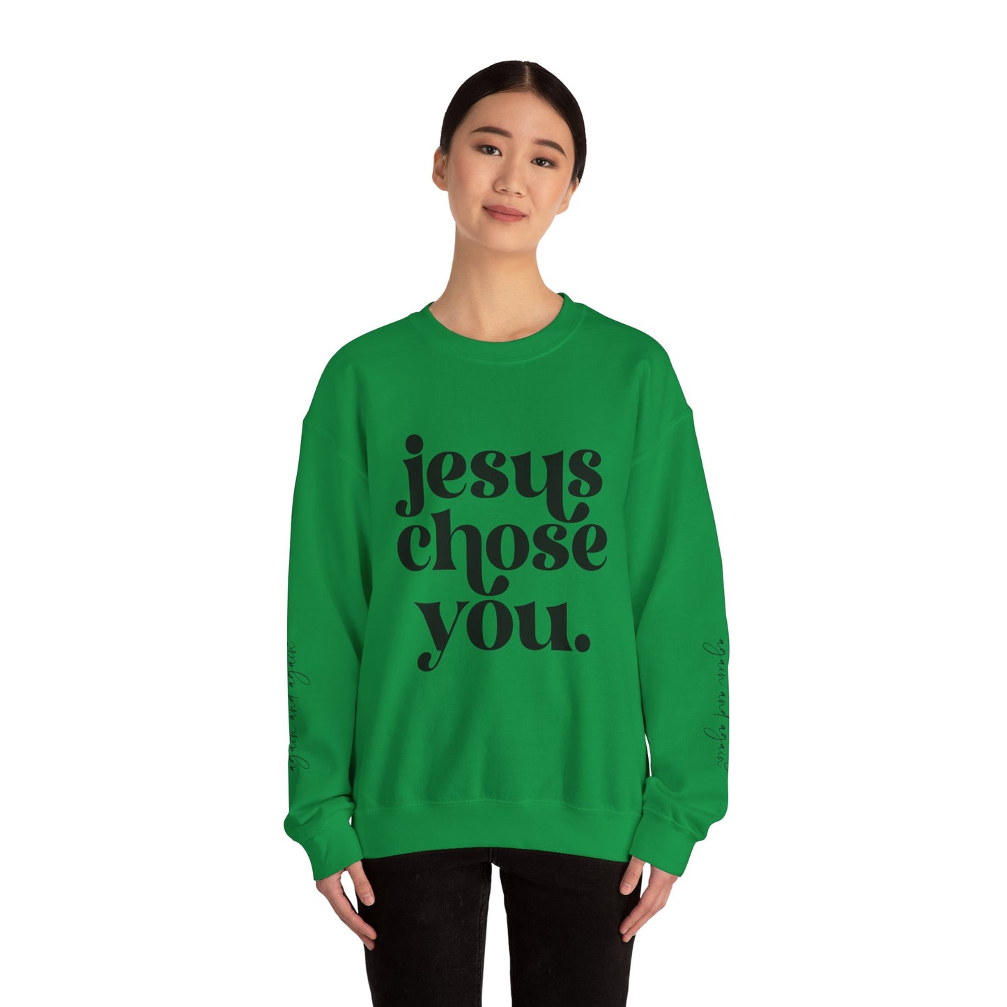 Jesus Chose You, Unisex Heavy Blend™ Crewneck Sweatshirt