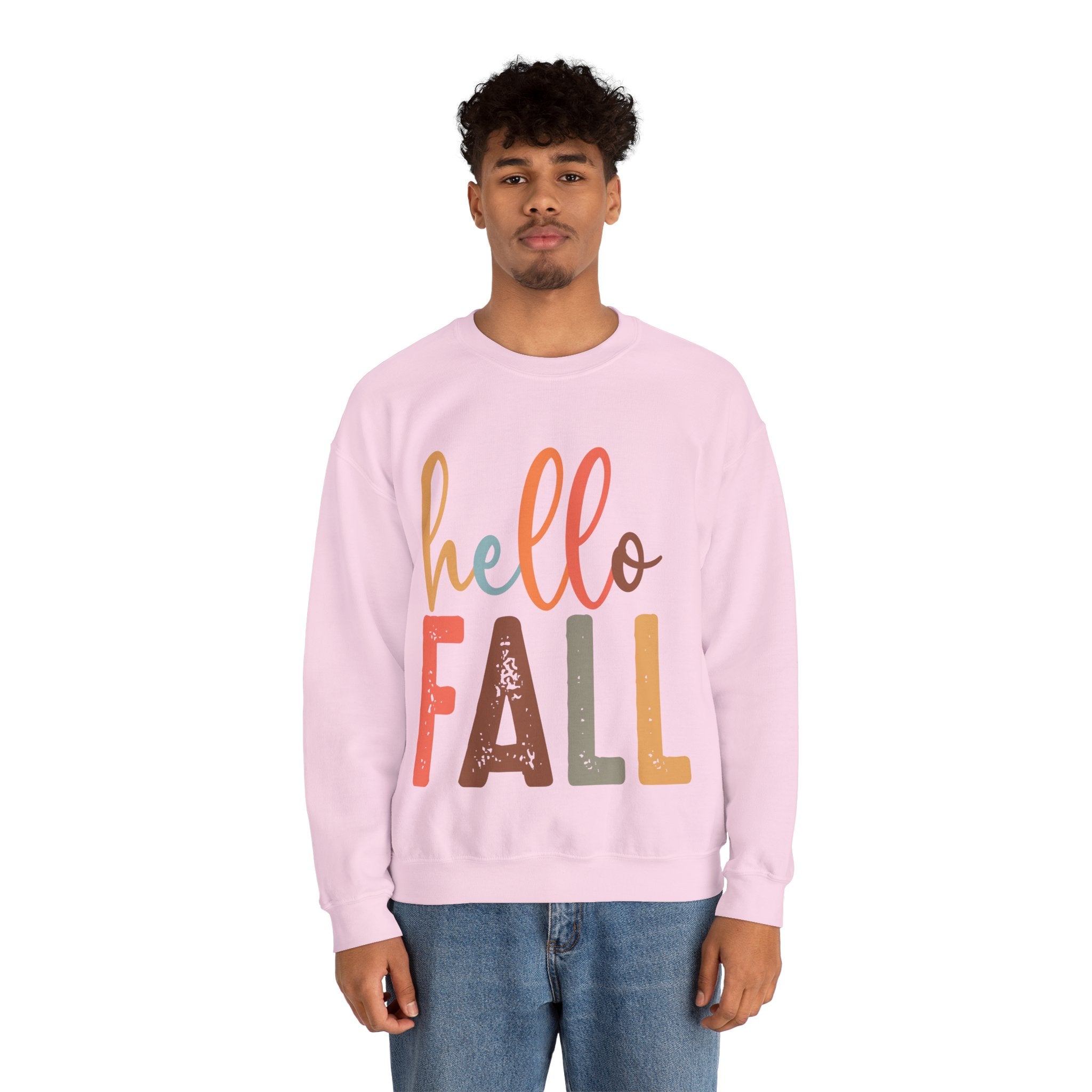 Hello Fall, Hellow Fall Sweatshirt,  Unisex Heavy Blend™ Crewneck Sweatshirt