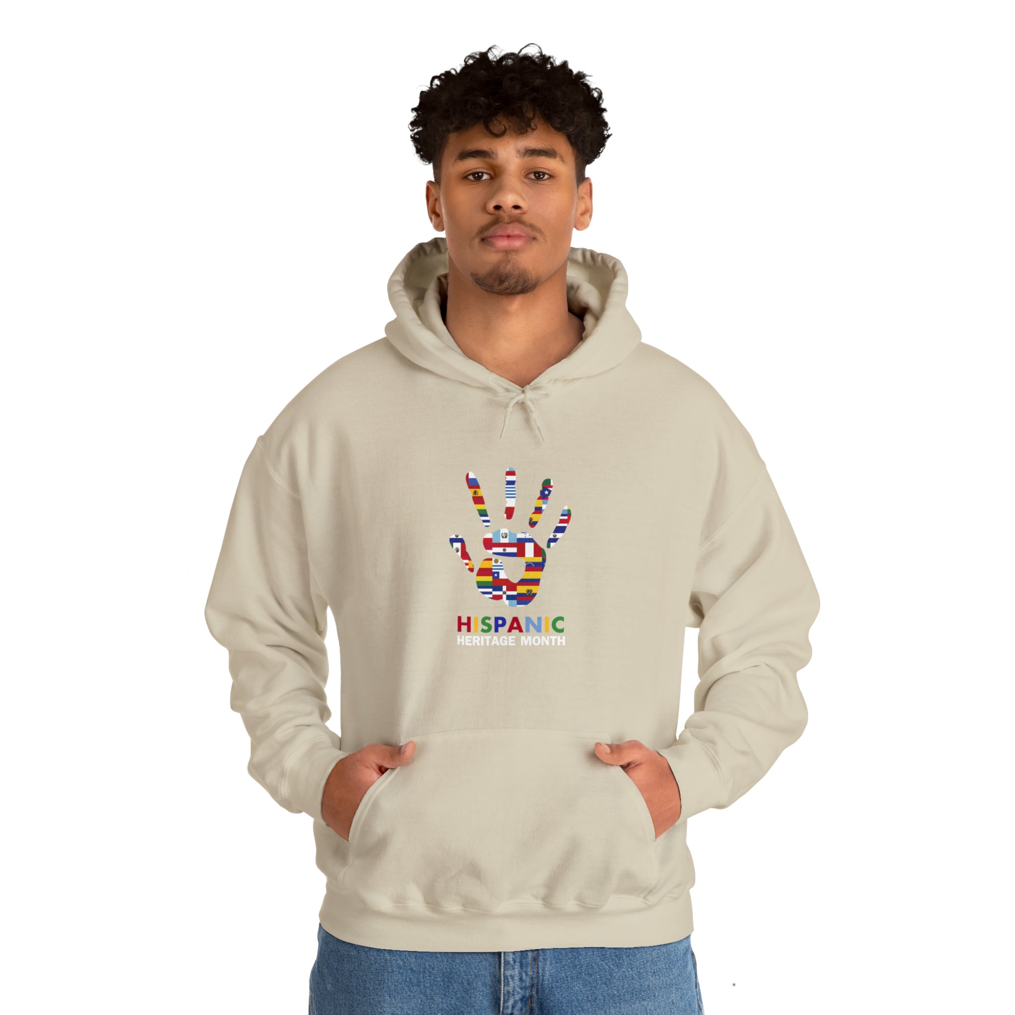 Flag Handprint - Hispanic Heritage Month Unisex Hoodie