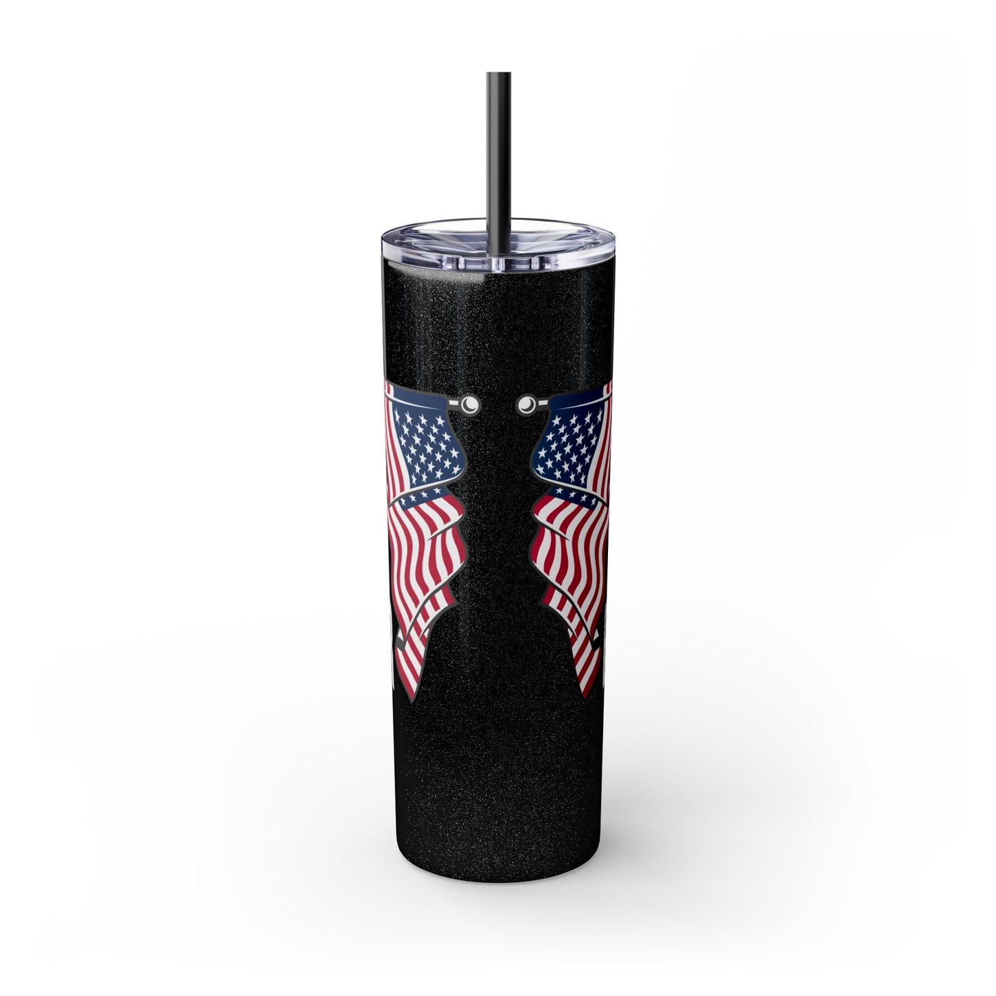 Honour Respect Remember Veterans Day Skinny Tumbler with Straw, 20oz