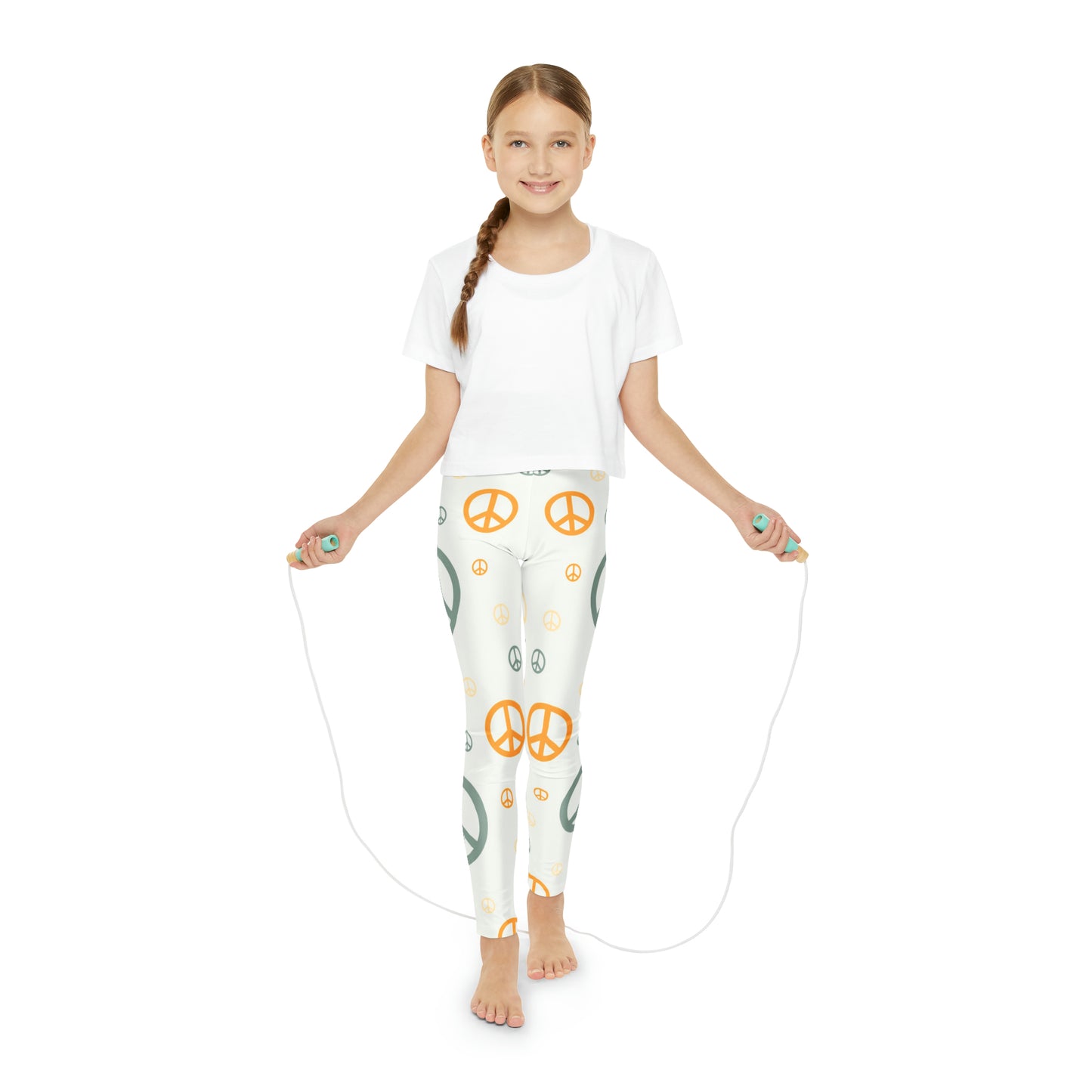 Peace Signs Youth Full-Length Leggings