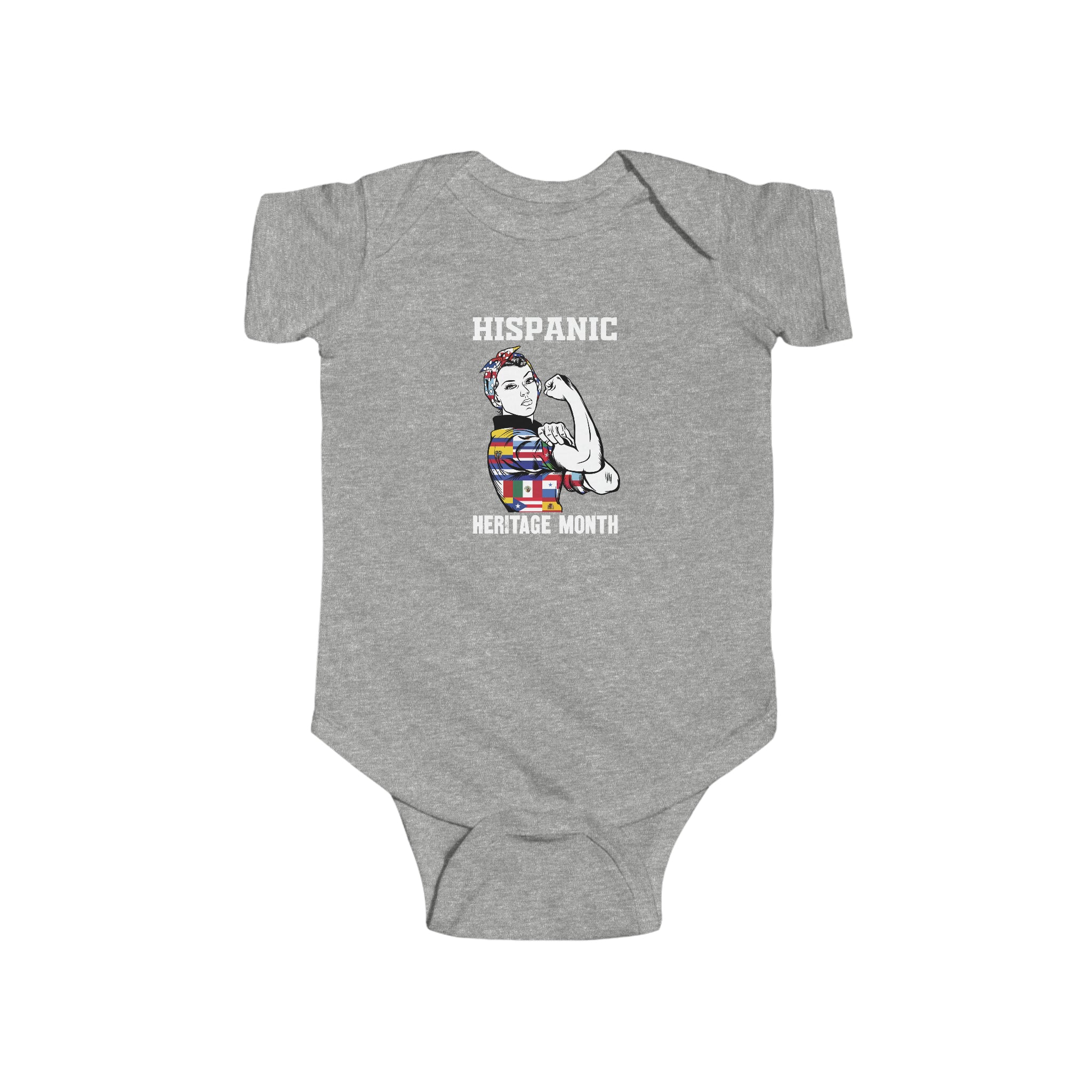 Muscle Strong Woman - Hispanic Heritage Month Infant  Bodysuit