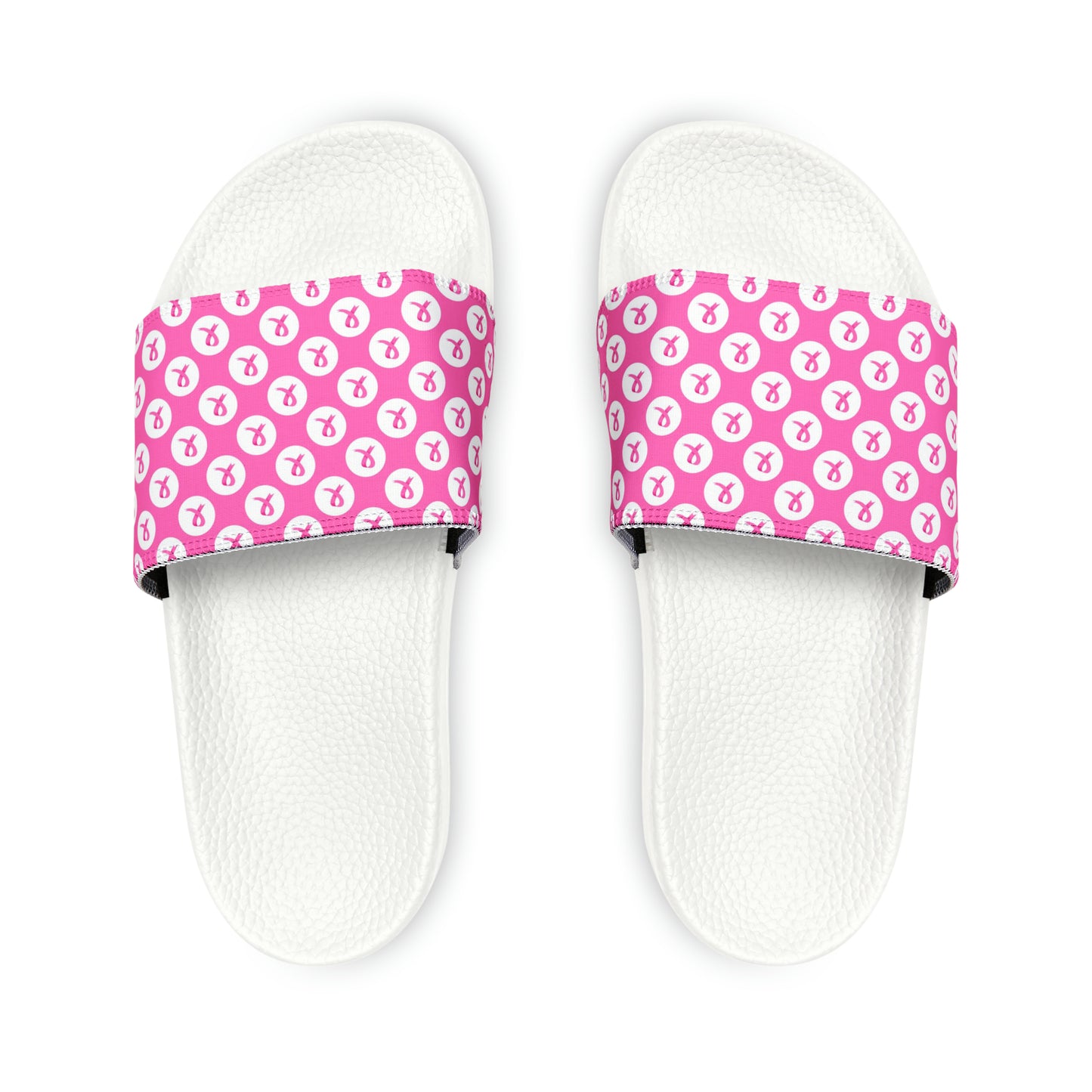 Breast Cancer Women's PU Slide Sandals