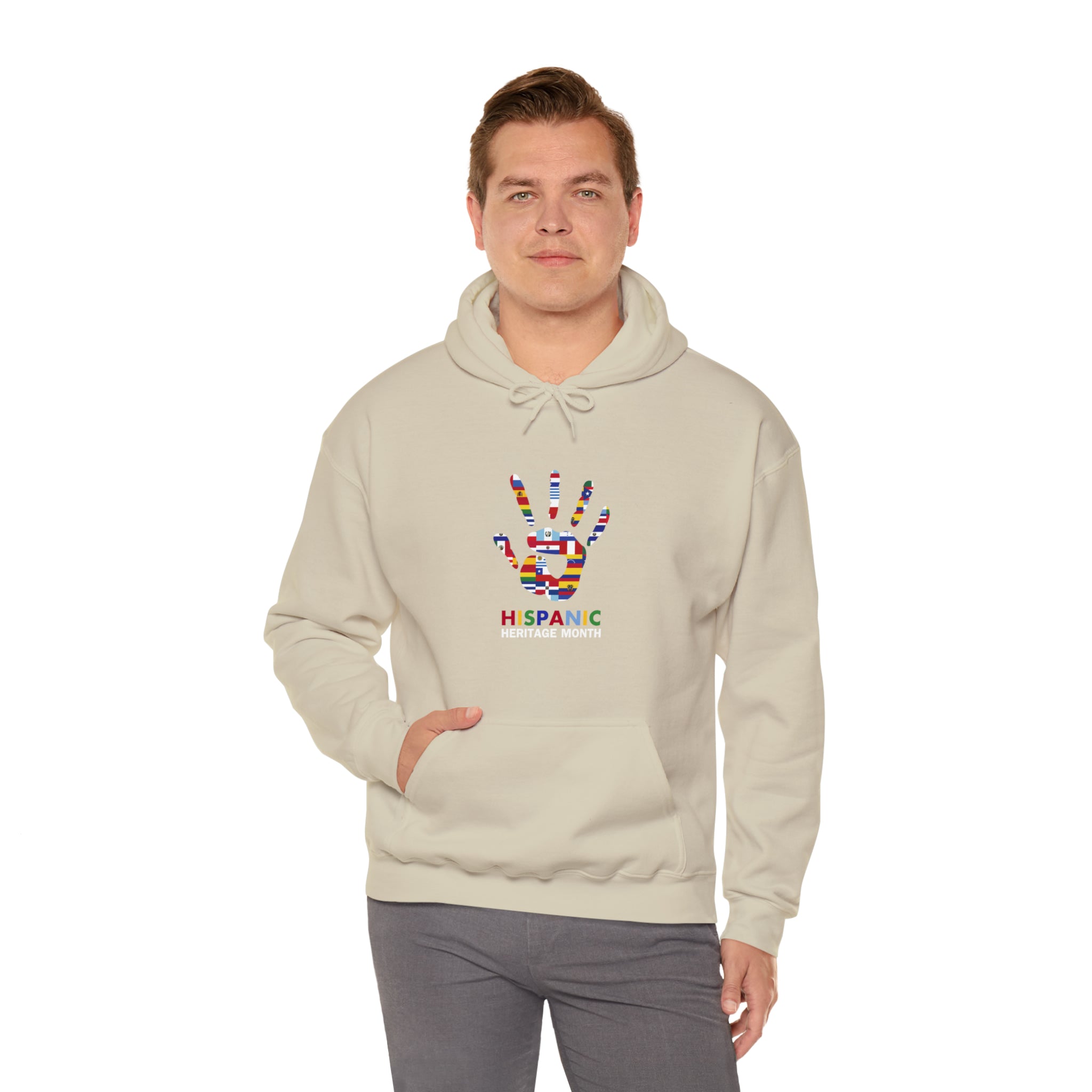 Flag Handprint - Hispanic Heritage Month Unisex Hoodie