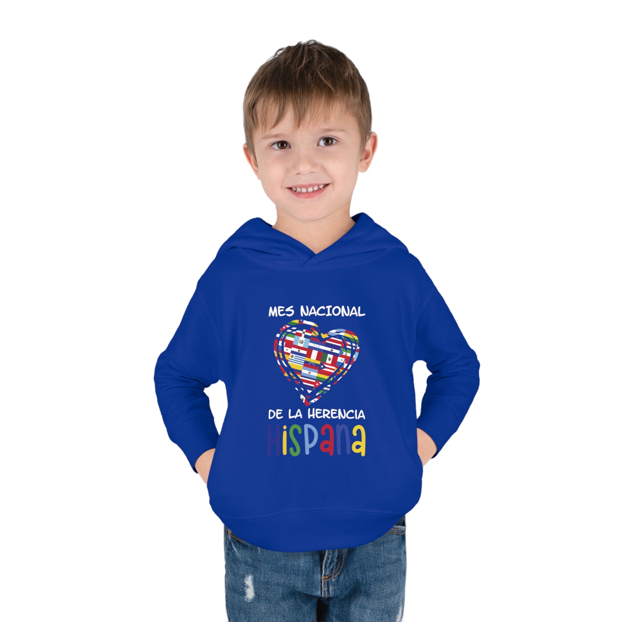 Mes Nacional Heart - Hispanic Heritage Month Toddler Hoodie