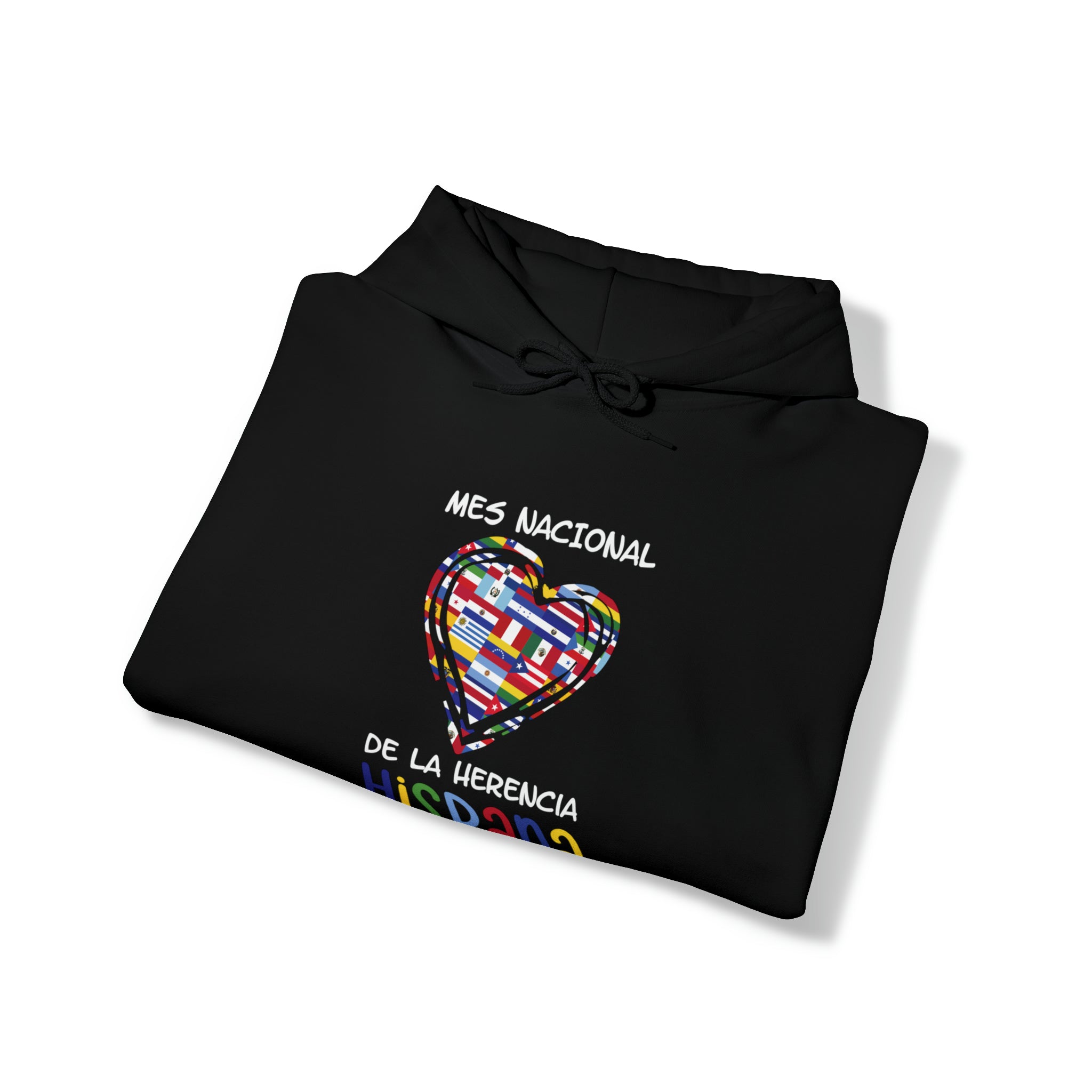 Mes Nacional Heart - Hispanic Heritage Month Unisex Hoodie