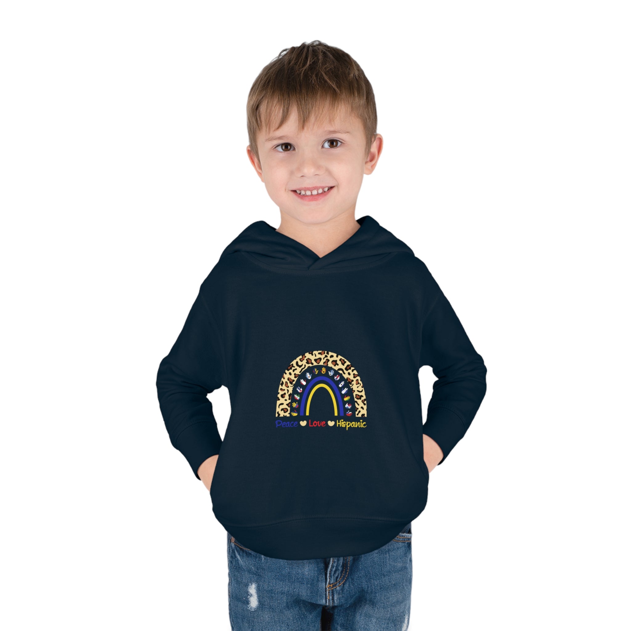Leopard Rainbow - Hispanic Heritage Month Toddler Hoodie