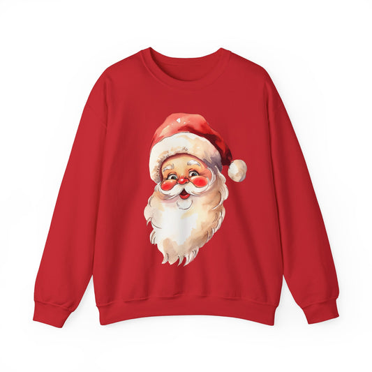 Retro Santa Sweatshirt, Vintage Santa Sweatshirt, Retro Christmas Santa, Holiday Clothing Unisex, Unisex Christmas Sweatshirt