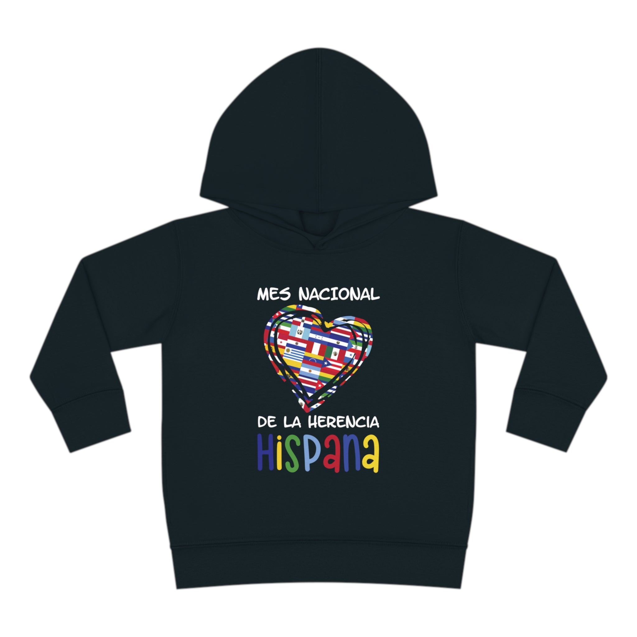 Mes Nacional Heart - Hispanic Heritage Month Toddler Hoodie