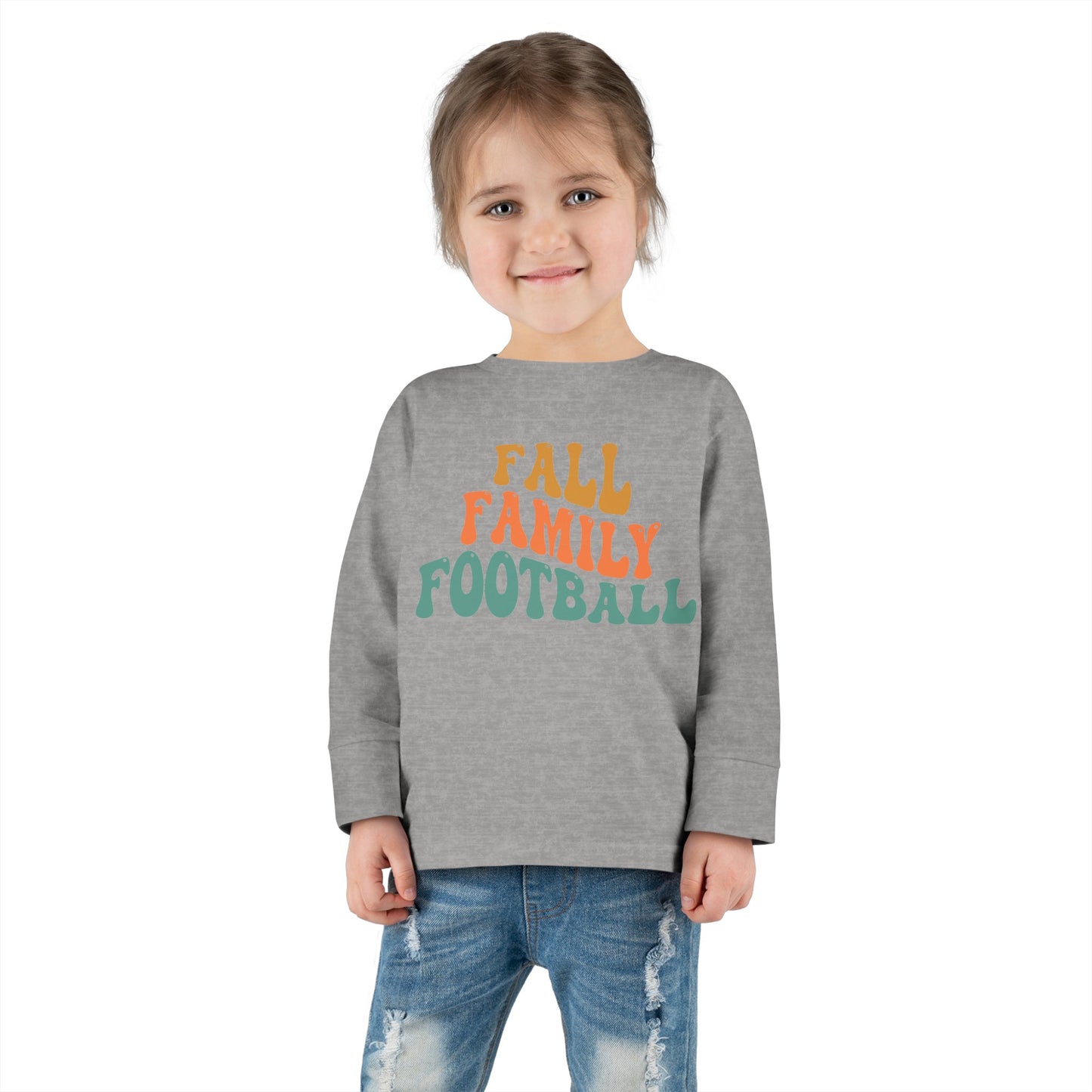 Fall Family Football Toddler Long Sleeve Tee