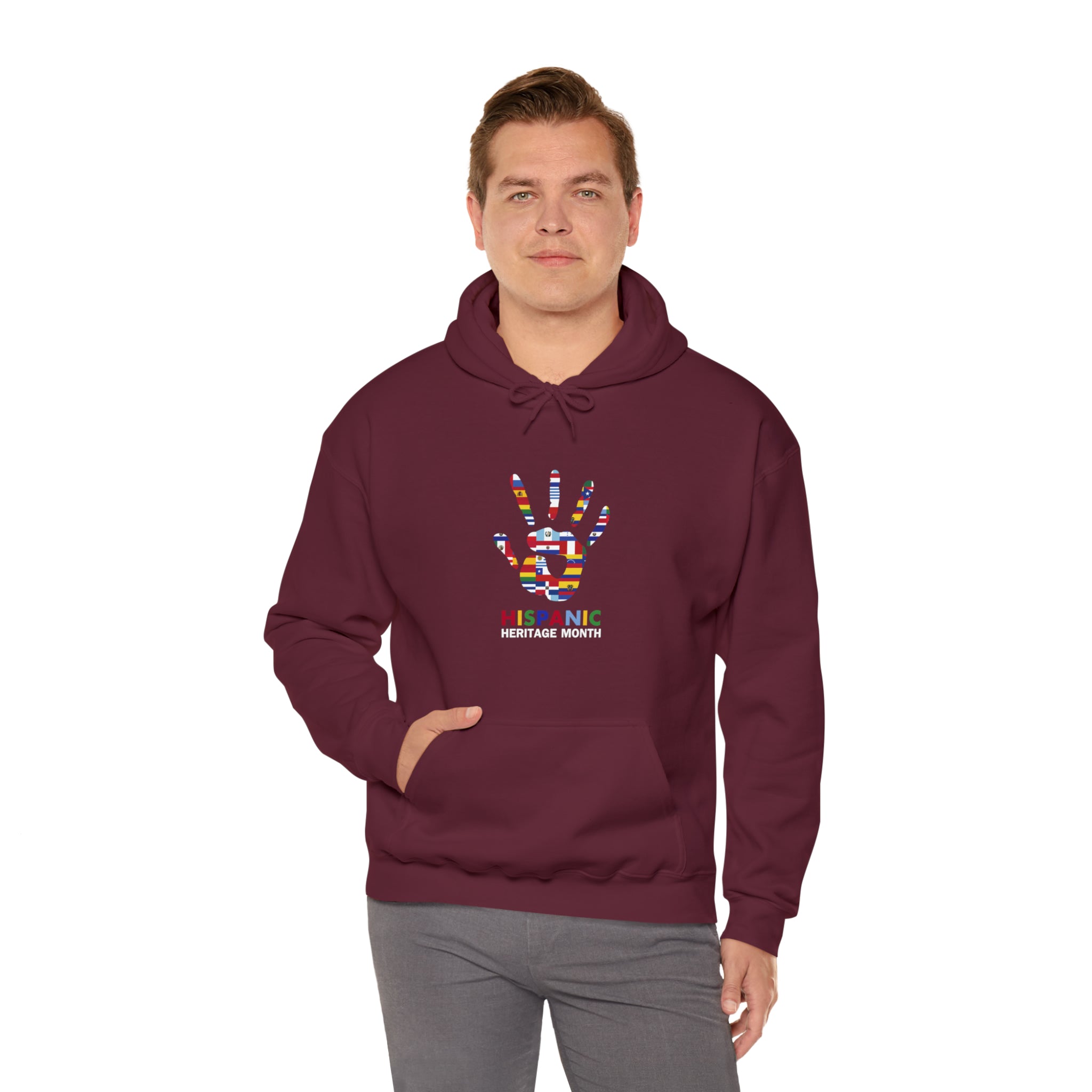 Flag Handprint - Hispanic Heritage Month Unisex Hoodie