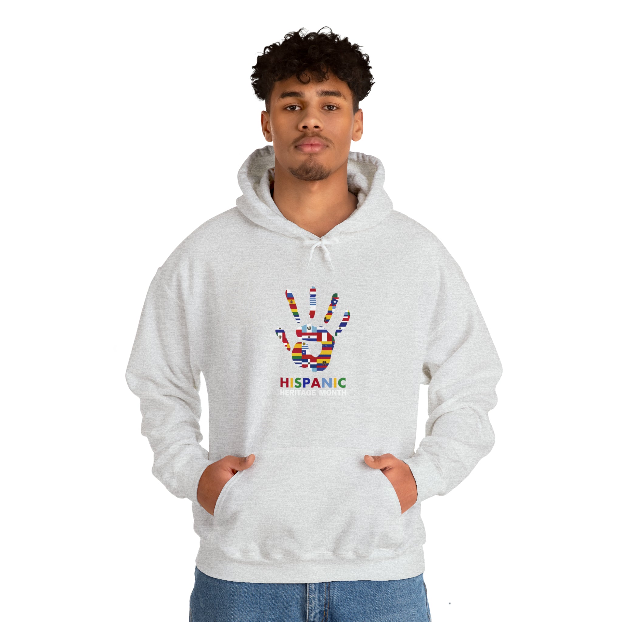 Flag Handprint - Hispanic Heritage Month Unisex Hoodie