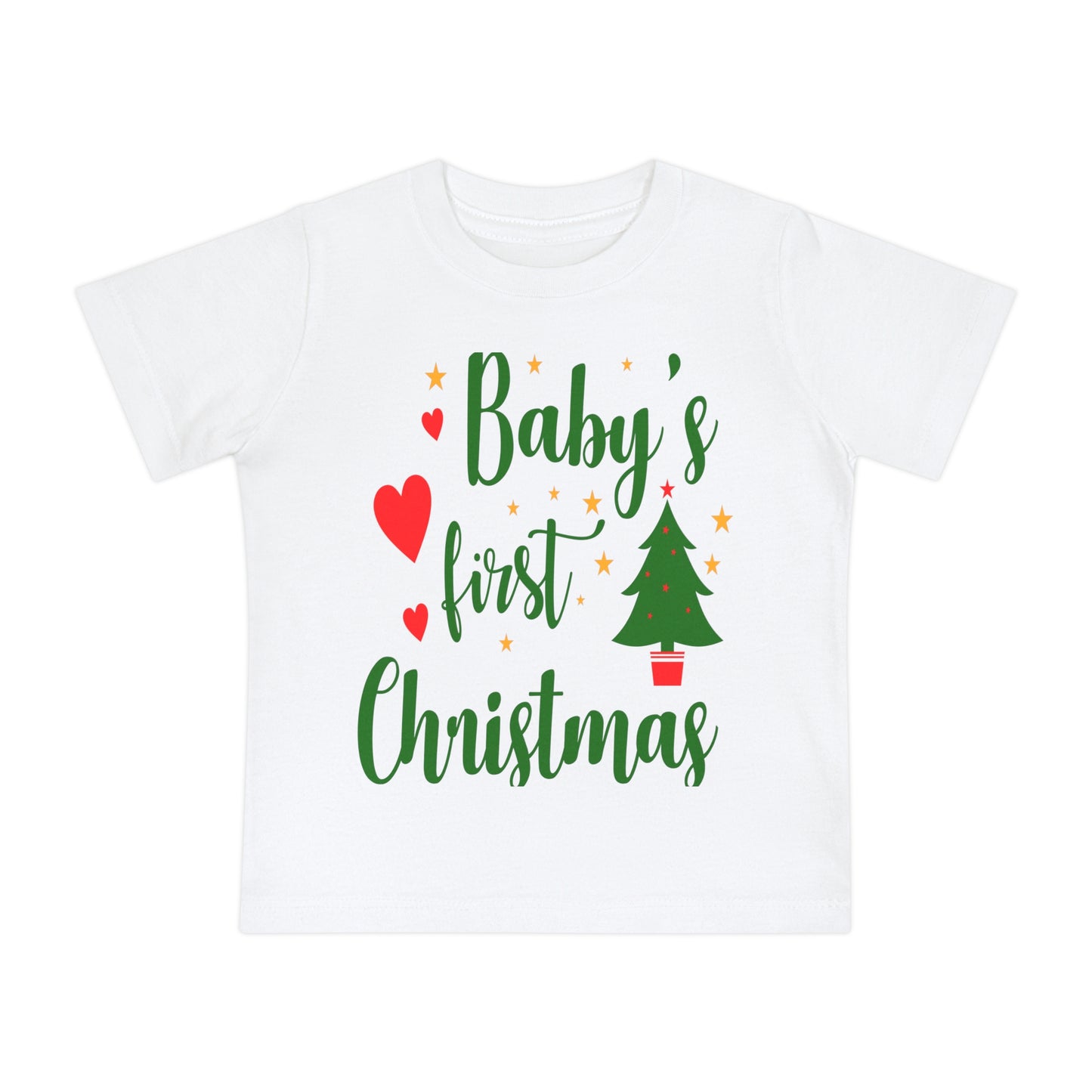 Baby's First Christmas Baby Short Sleeve T-Shirt