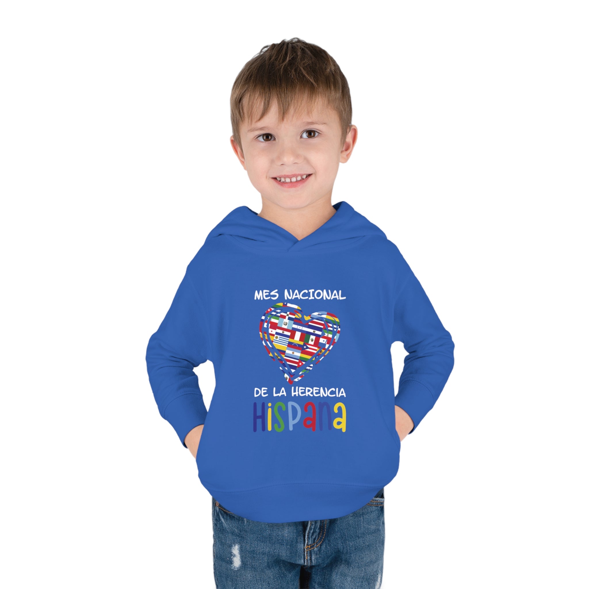 Mes Nacional Heart - Hispanic Heritage Month Toddler Hoodie