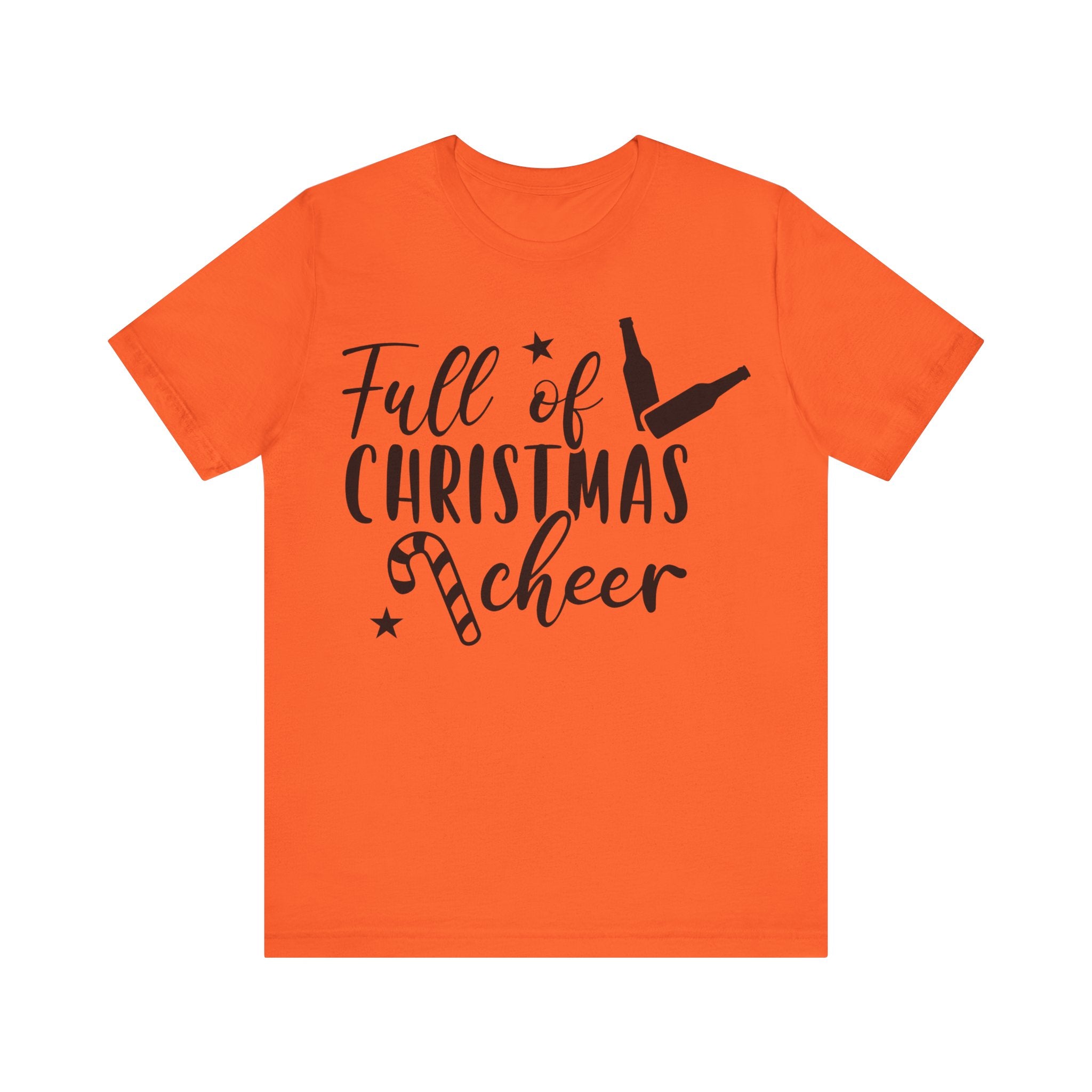 Full of Christmas Cheer & Beer Unisex Jersey Short Sleeve Tee
