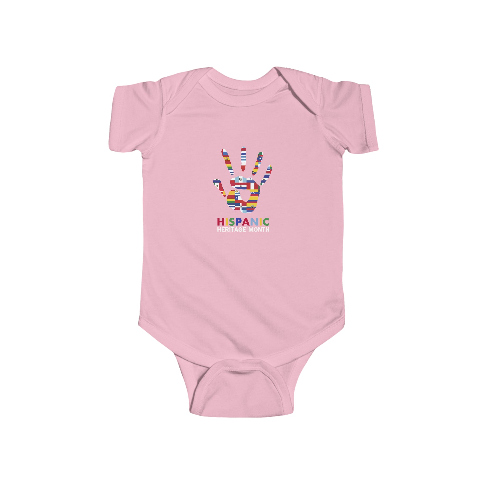Flag Handprint - Hispanic Heritage Month Infant  Bodysuit