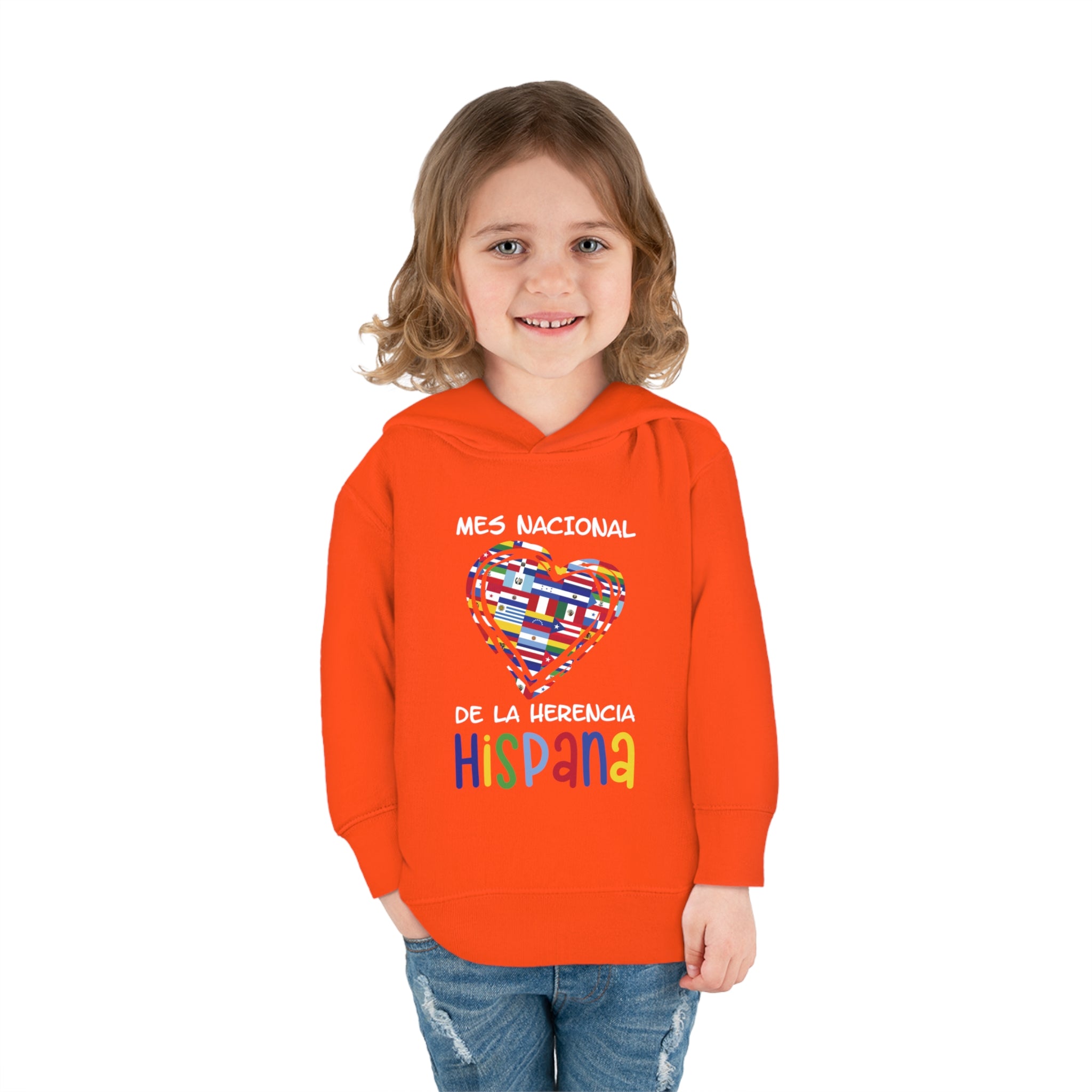 Mes Nacional Heart - Hispanic Heritage Month Toddler Hoodie