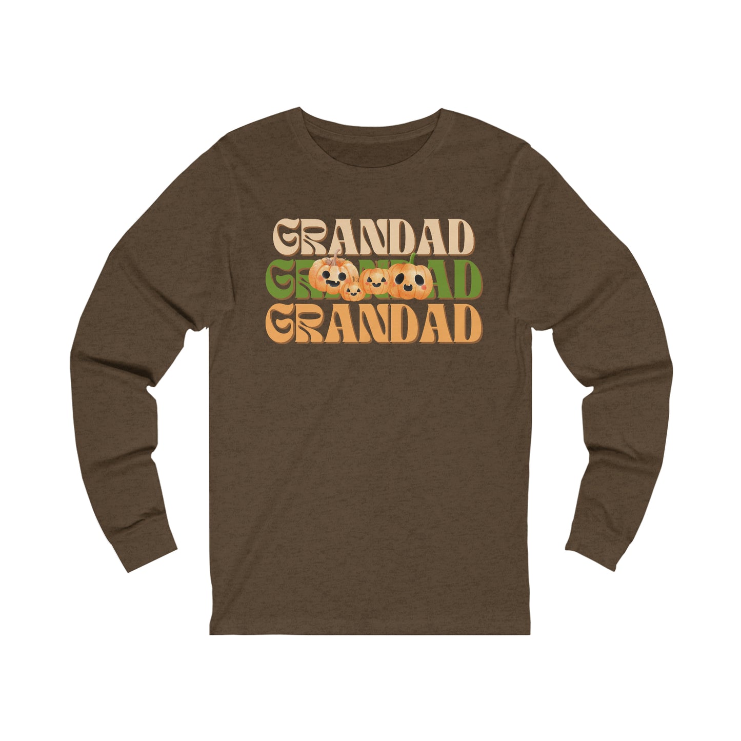 Grandad Pumpkin Unisex Jersey Long Sleeve Tee