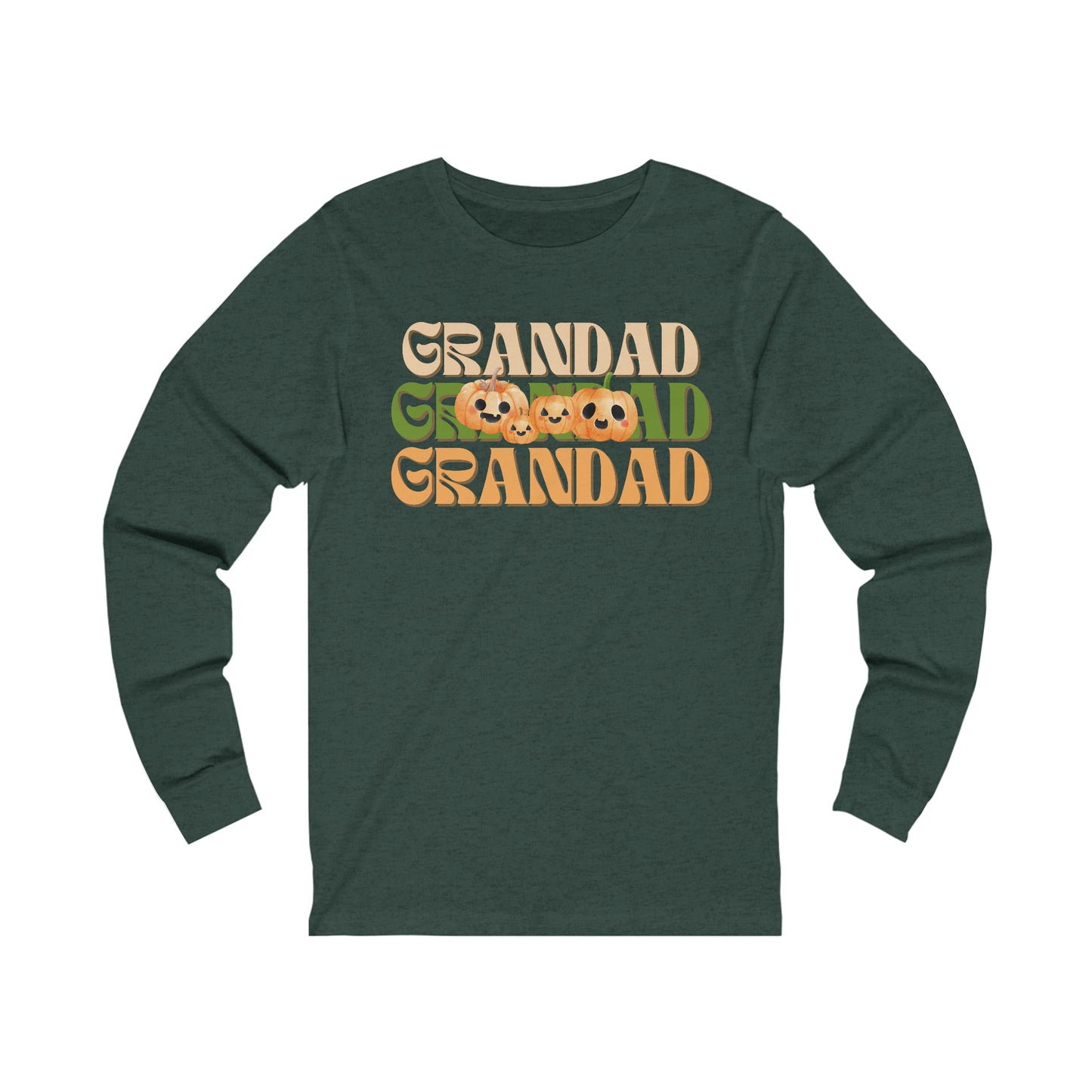 Grandad Pumpkin Unisex Jersey Long Sleeve Tee