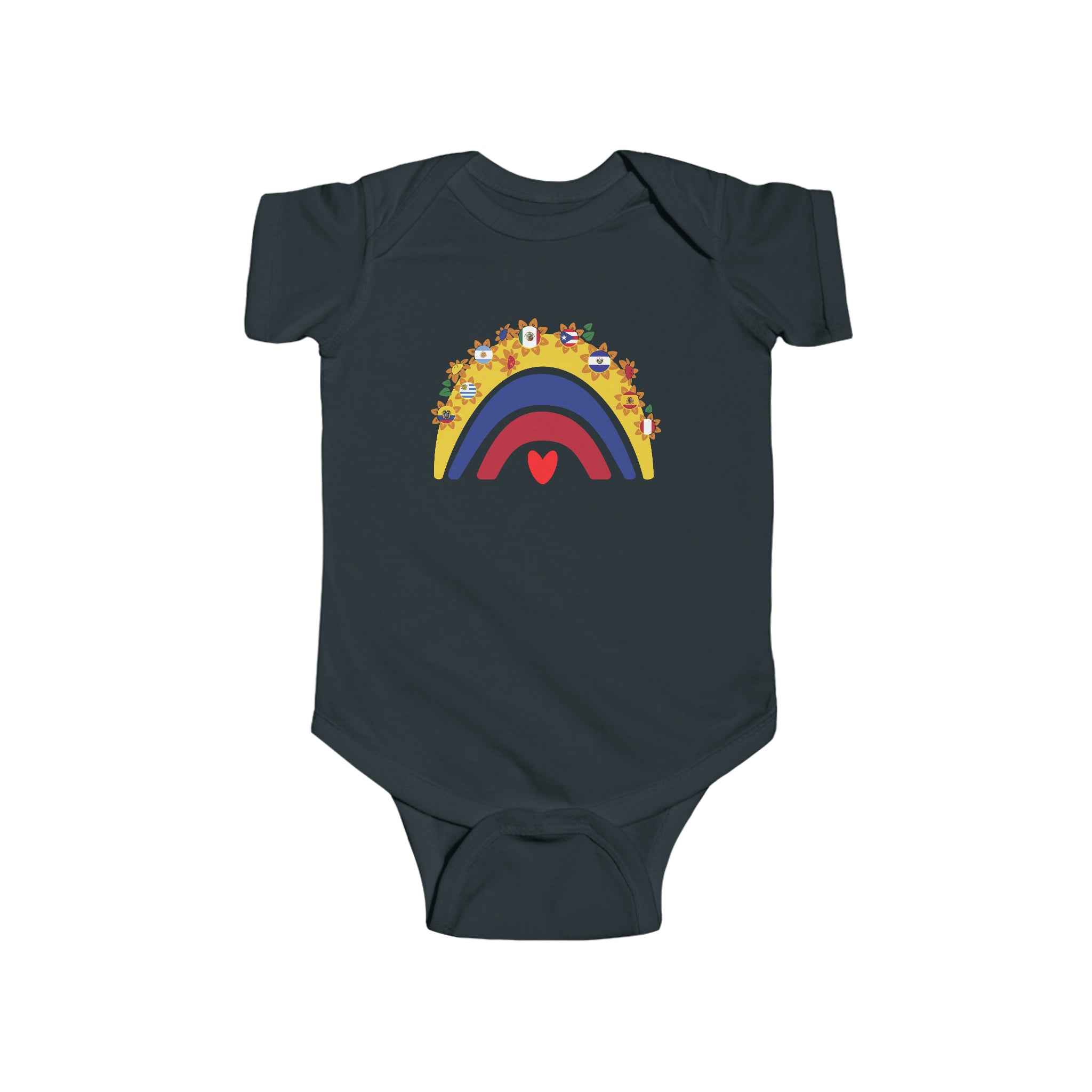 Rainbow Heart - Hispanic Heritage Month Infant  Bodysuit