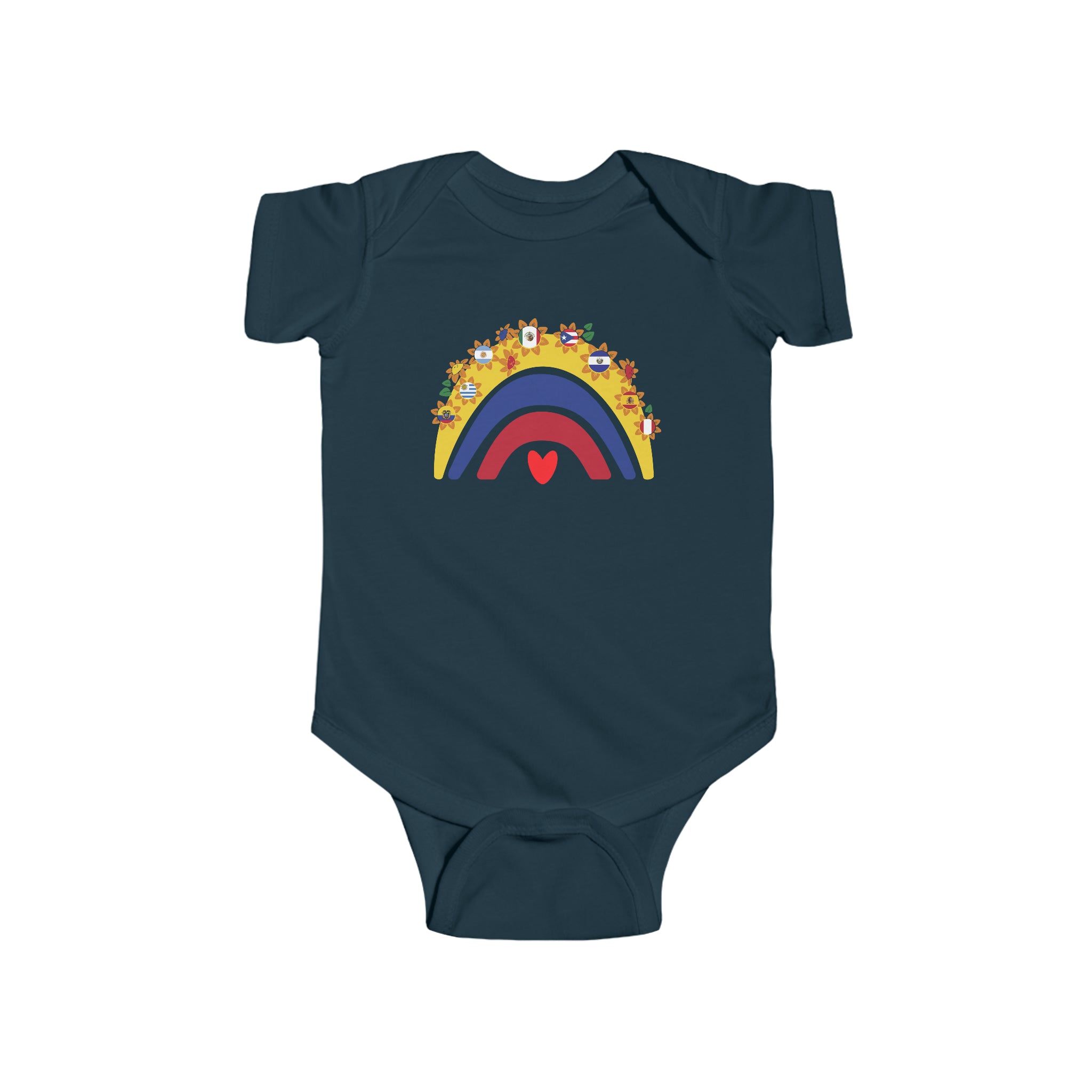 Rainbow Heart - Hispanic Heritage Month Infant  Bodysuit