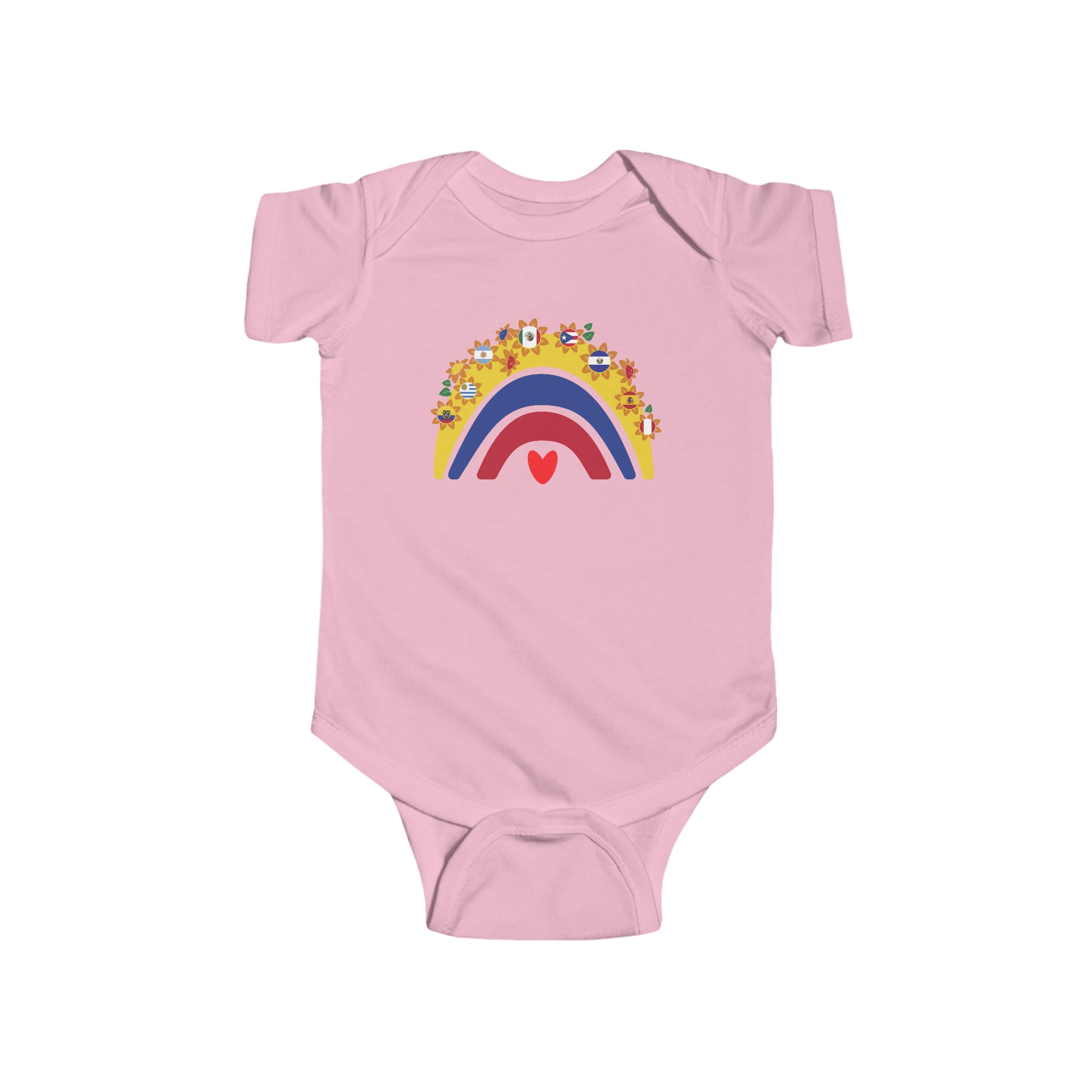 Rainbow Heart - Hispanic Heritage Month Infant  Bodysuit