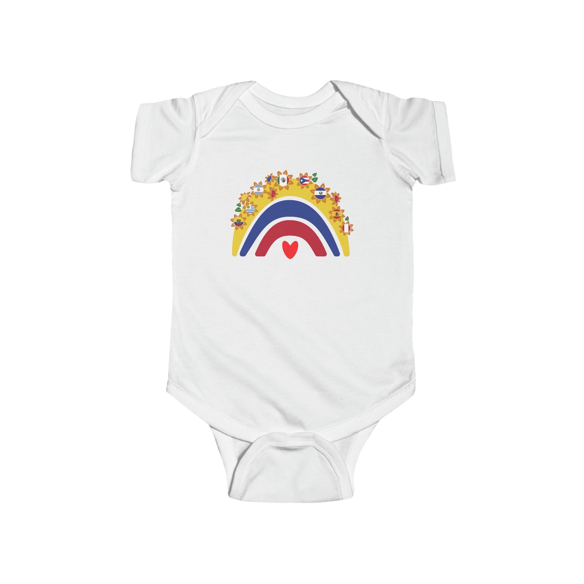 Rainbow Heart - Hispanic Heritage Month Infant  Bodysuit