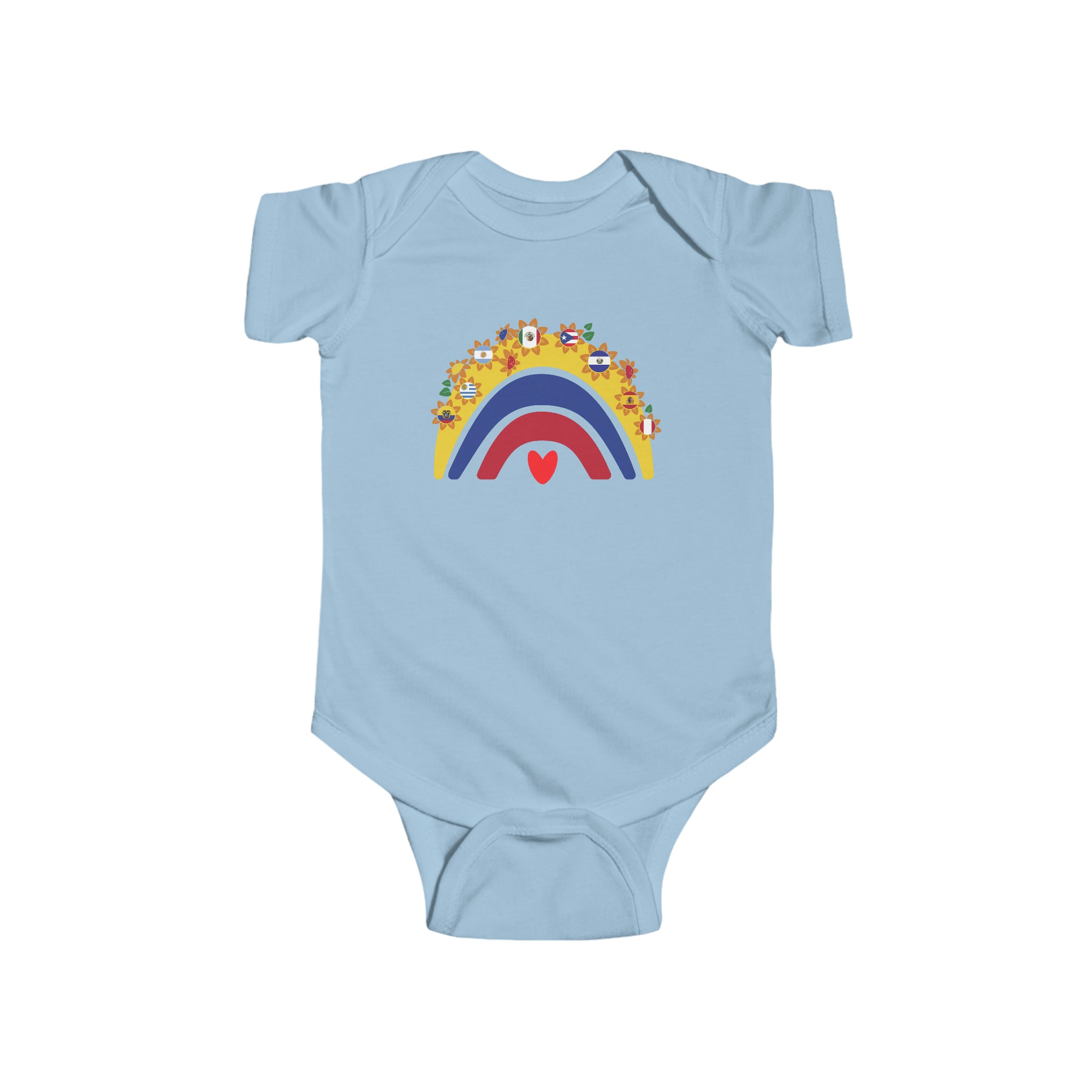 Rainbow Heart - Hispanic Heritage Month Infant  Bodysuit