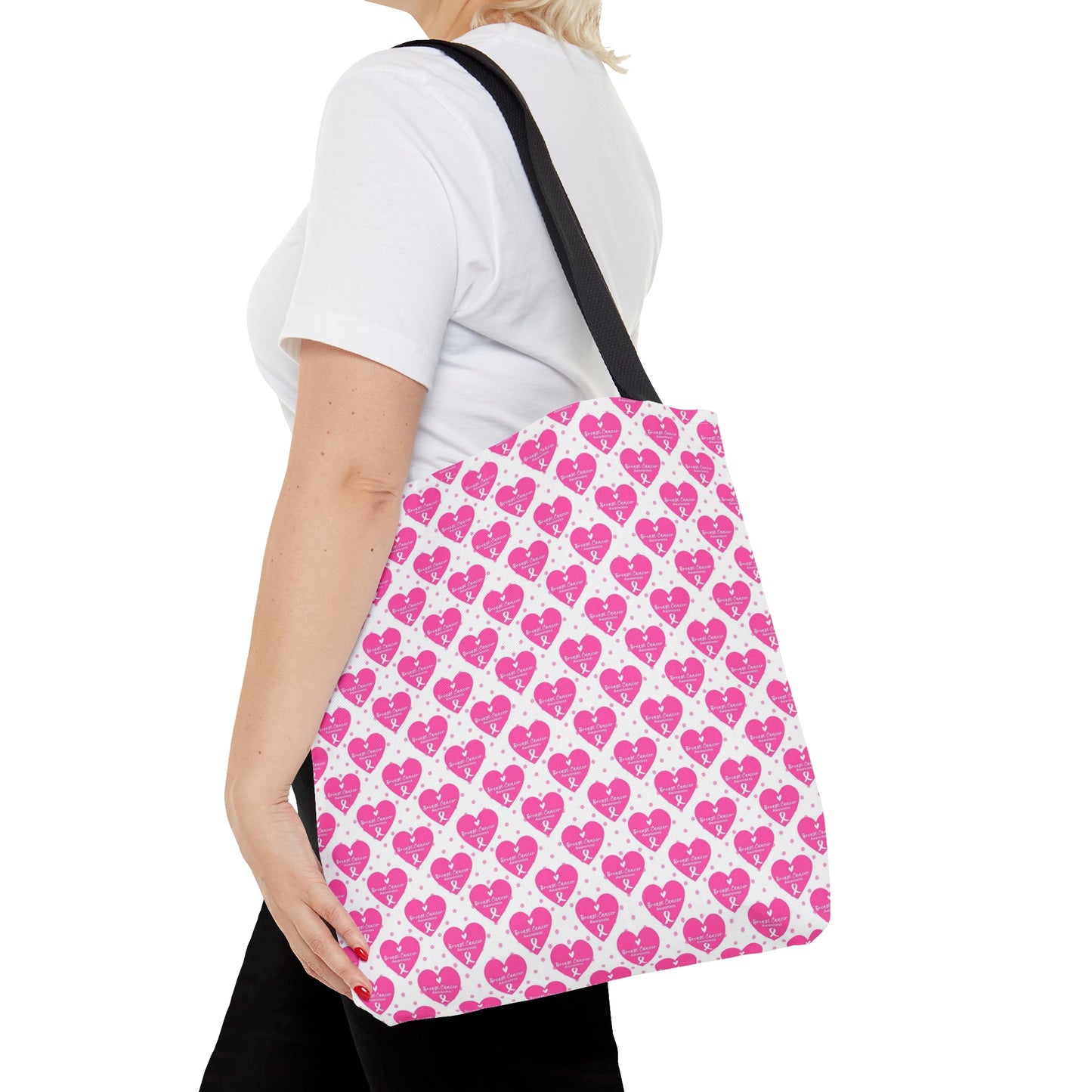 Pink Breast Cancer Awareness Tote Bag