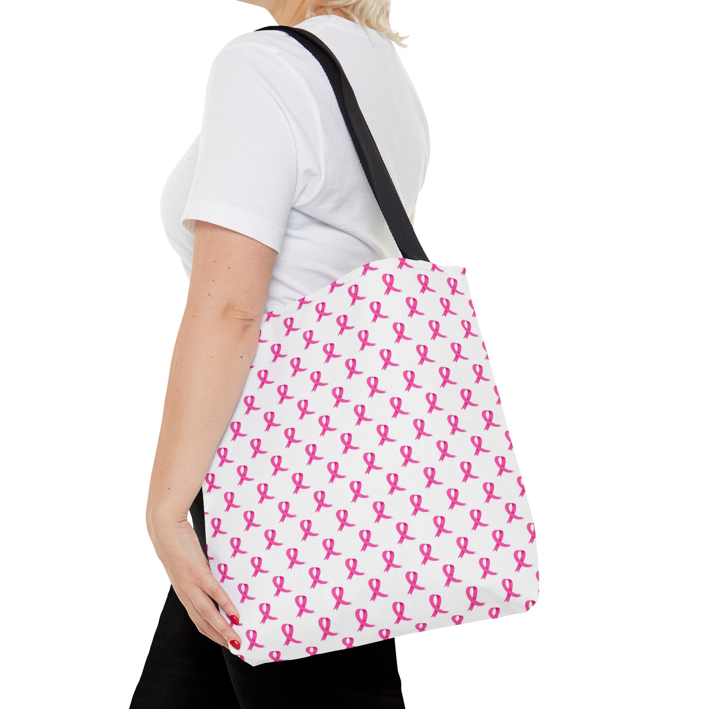 Pink Ribbon Breast Cancer Awareness Tote Bag