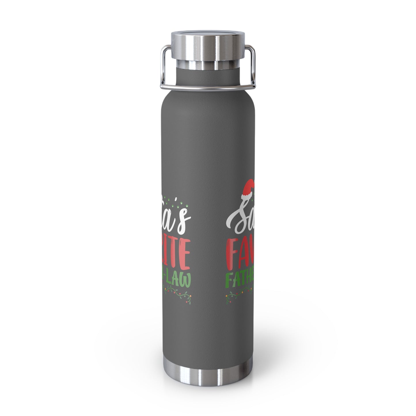 Santa's Favorite Father-In-Law Copper Vacuum Insulated Bottle, 22oz