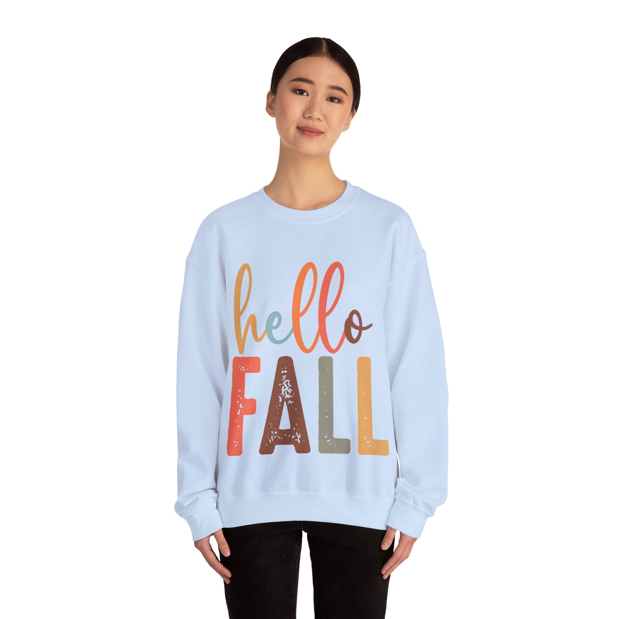 Hello Fall, Hellow Fall Sweatshirt,  Unisex Heavy Blend™ Crewneck Sweatshirt