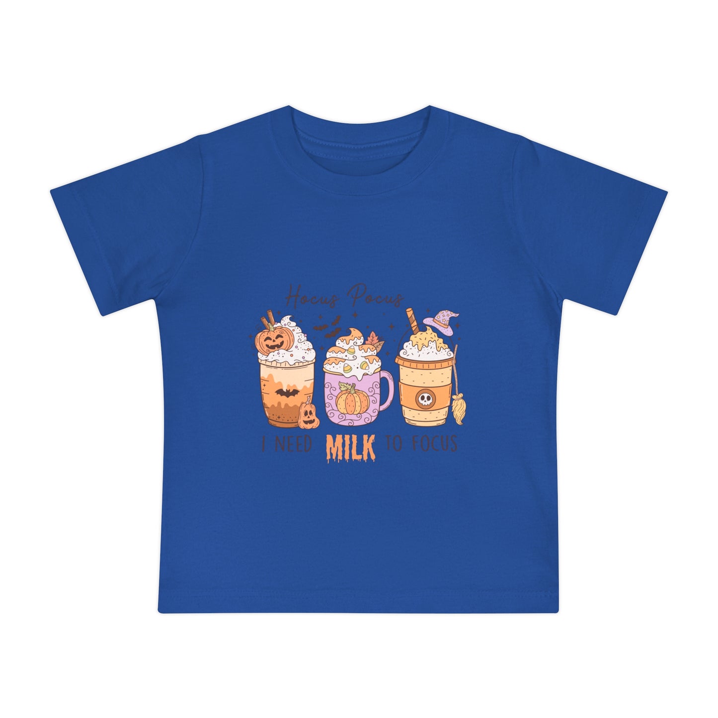 Hocus Pocus I Need Milk To Focus Baby Short Sleeve T-Shirt