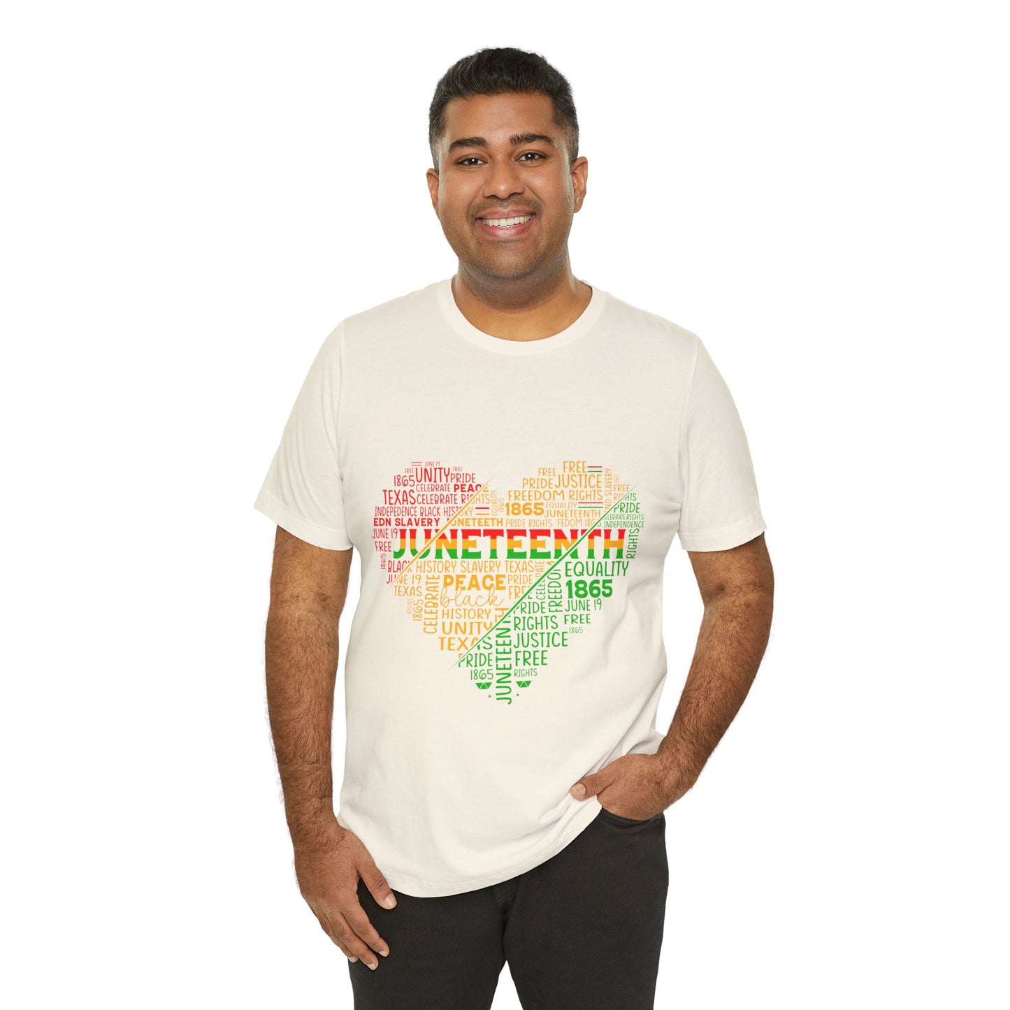 Juneteenth Heart Shirt, Juneteenth shirt unisex, Black Culture, Black History, Black Lives Matter Tee, Juneteenth T-Shirt, Free-ish Shirt, Unisex Jersey Short Sleeve Tee