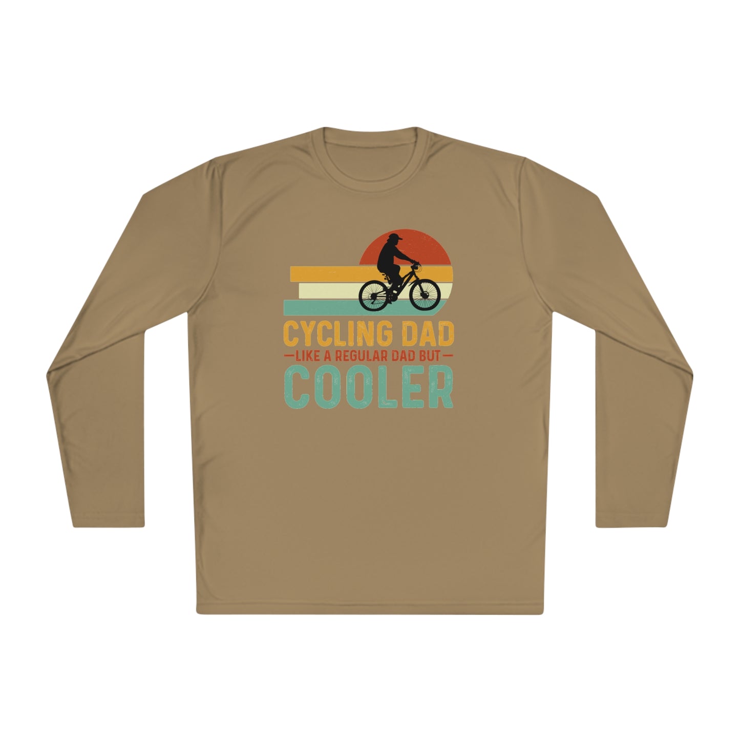 Cycling Dad Like A Regular Dad But Cooler Shirt ,Father's Day Shirt, Father Gift , Gift For Dad, Funny Bicycle Gift, Cycling Gift for Dad, Unisex Lightweight Long Sleeve Tee