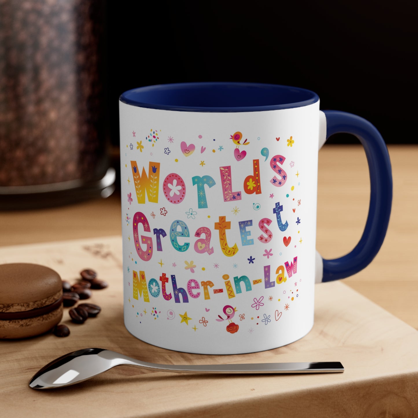 World's Greatest Mother-In-Law Accent Coffee Mug, 11oz