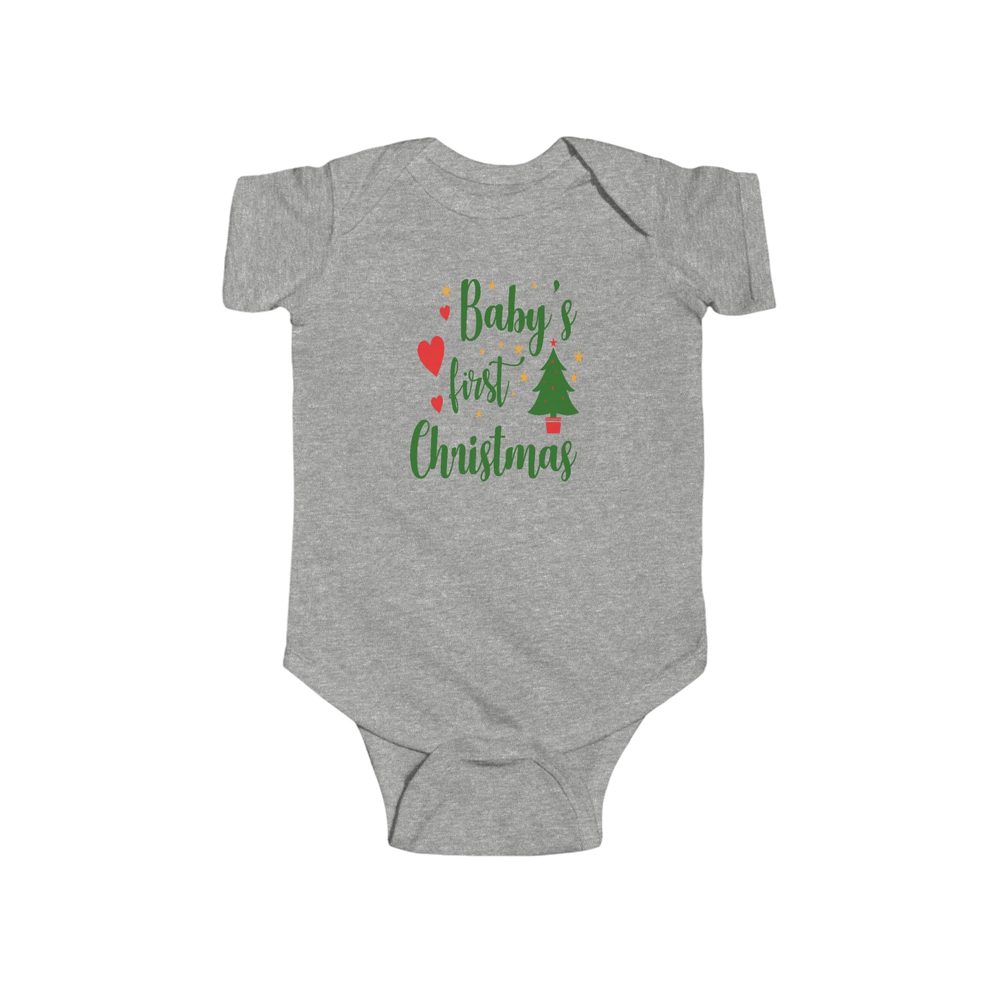 Baby's First Christmas Infant Fine Jersey Bodysuit