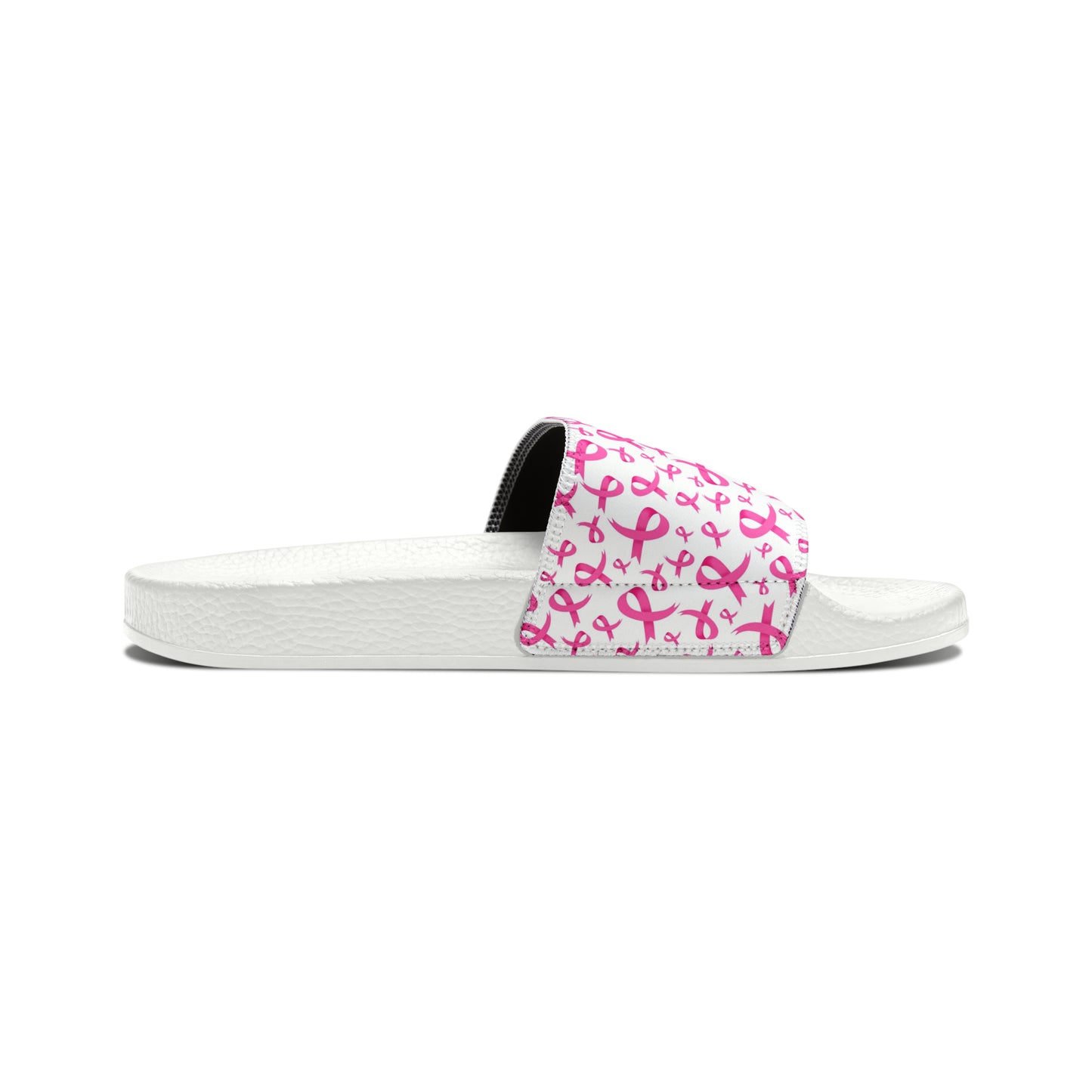 Breast Cancer Women's PU Slide Sandals