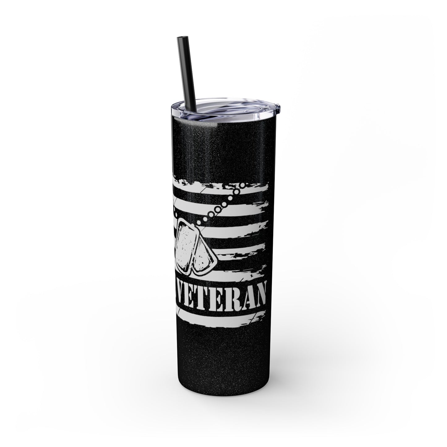 Air Force Veteran Skinny Tumbler with Straw, 20oz