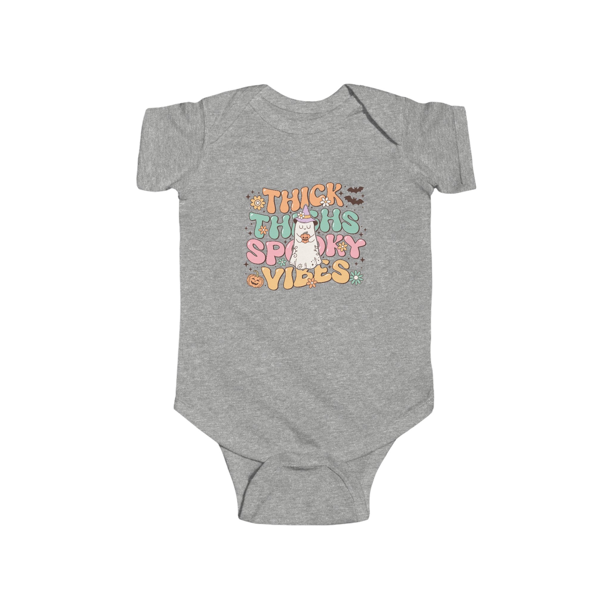 Thick Thighs Spooky Vibes Infant Fine Jersey Bodysuit